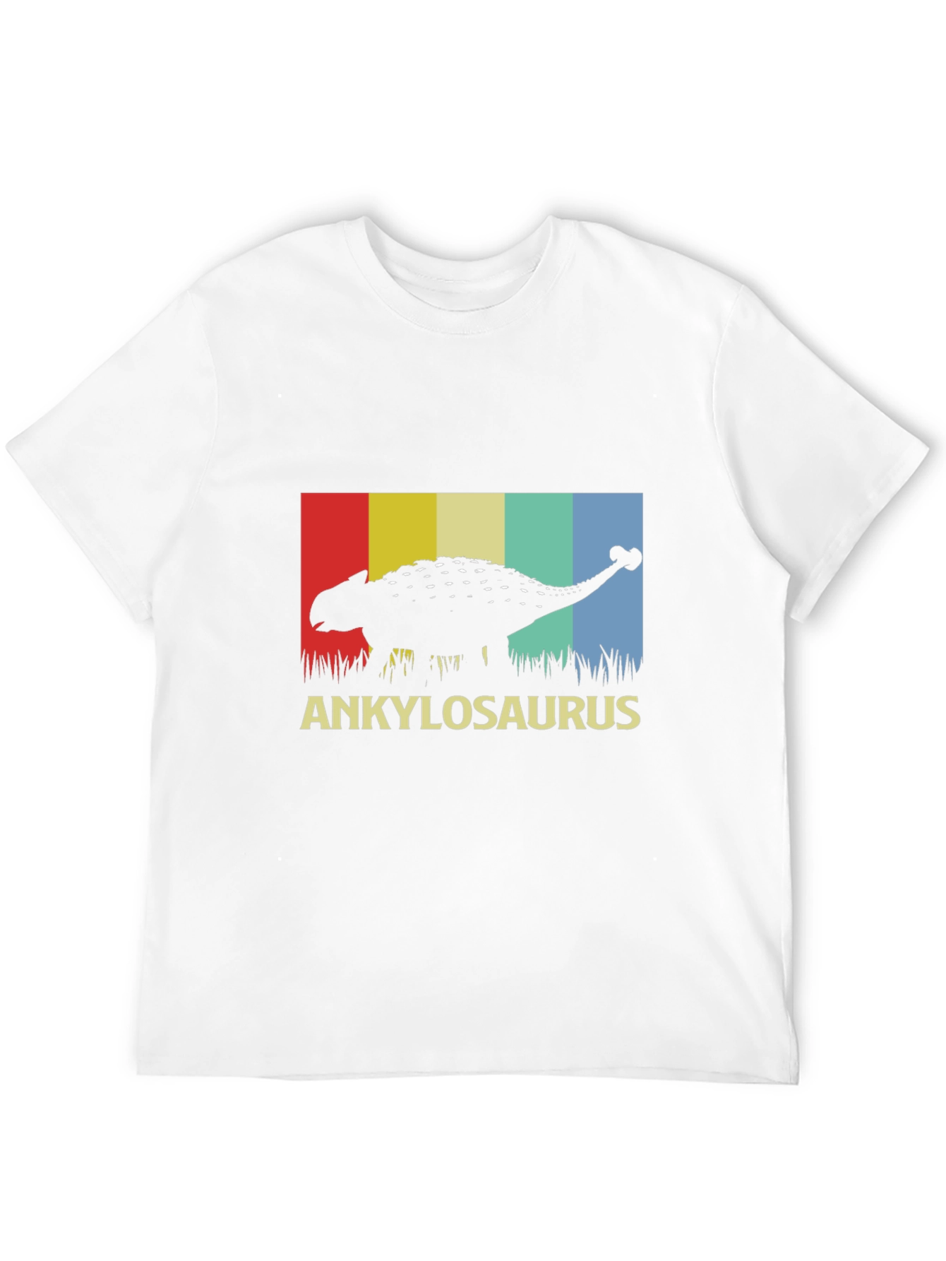 Ankylosaurus Dinosaur Graphic Tee - Retro Style T-Shirt