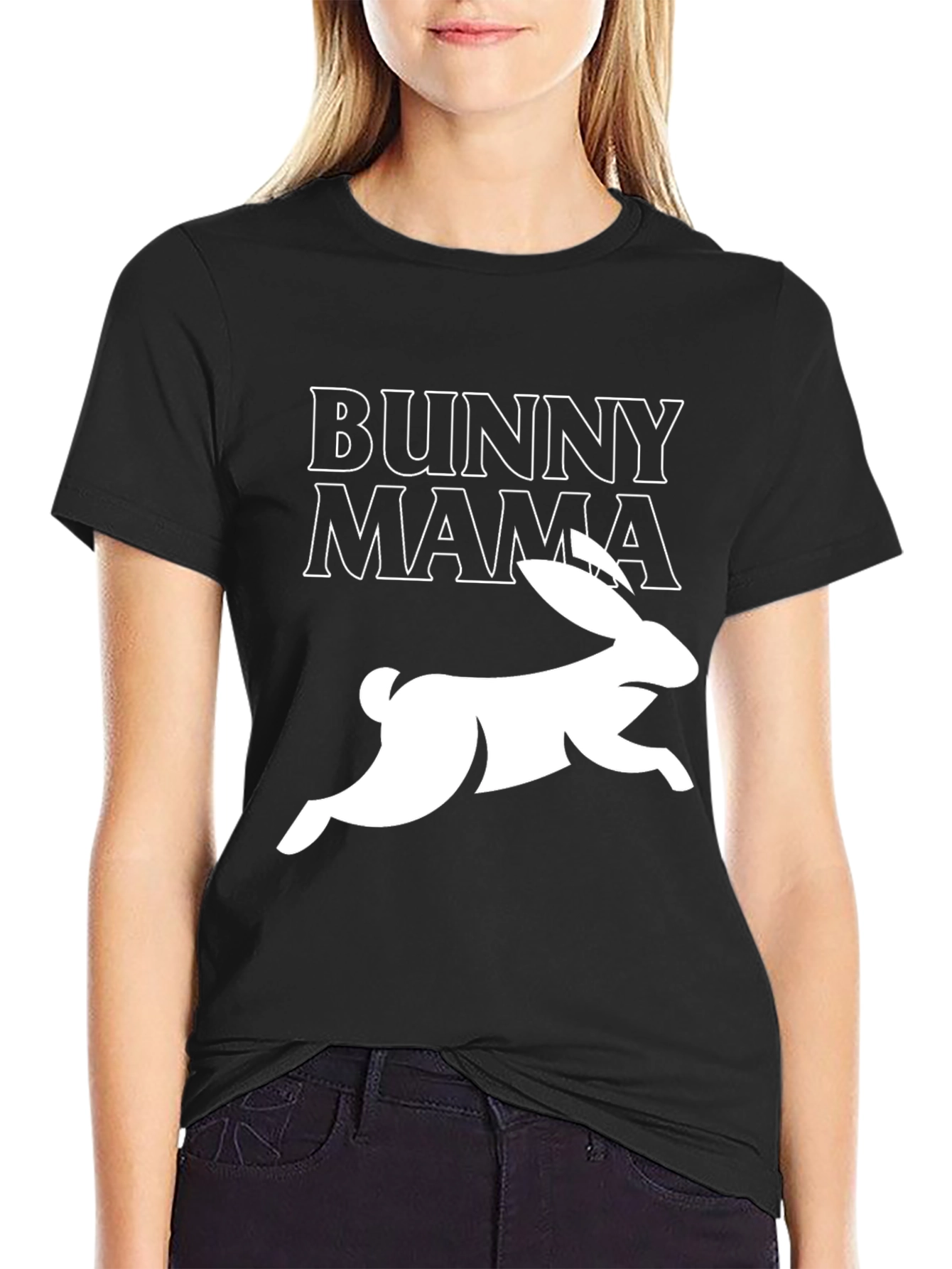 Bunny Mama Graphic T-Shirt - Easter Spring Cute