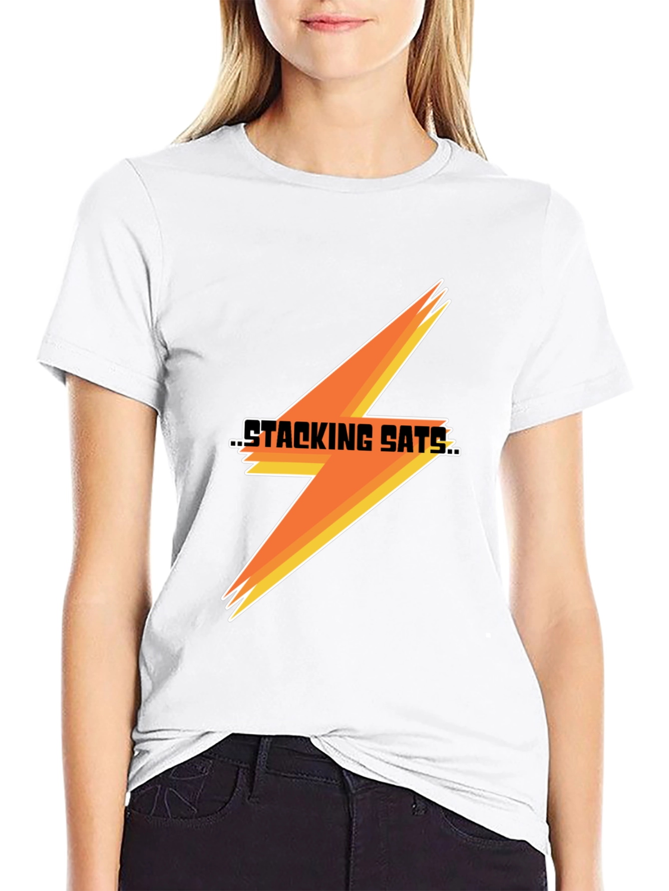 Stacking Sats Graphic Tee - Bitcoin Inspired