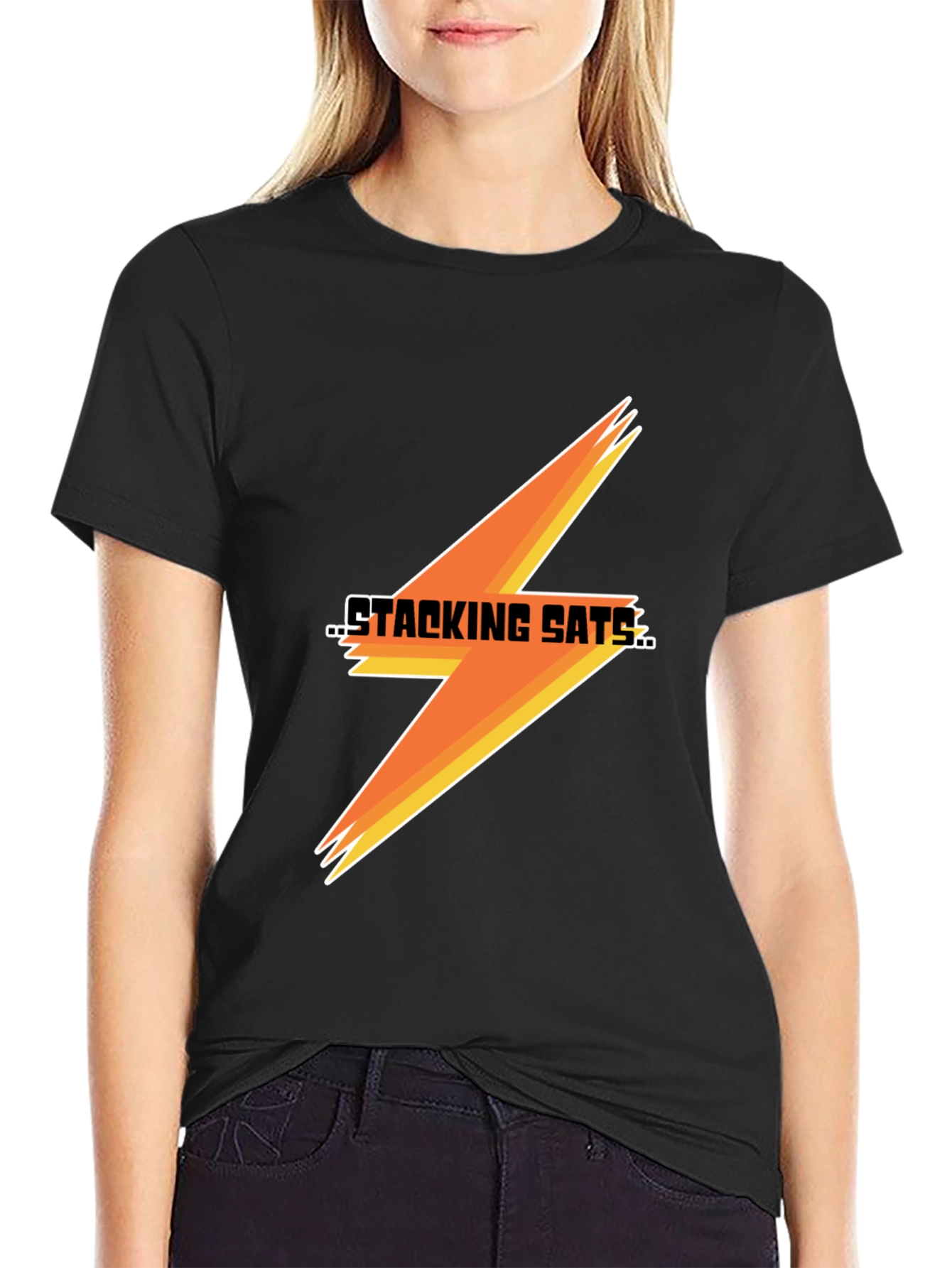 Stacking Sats Graphic Tee - Bitcoin Inspired