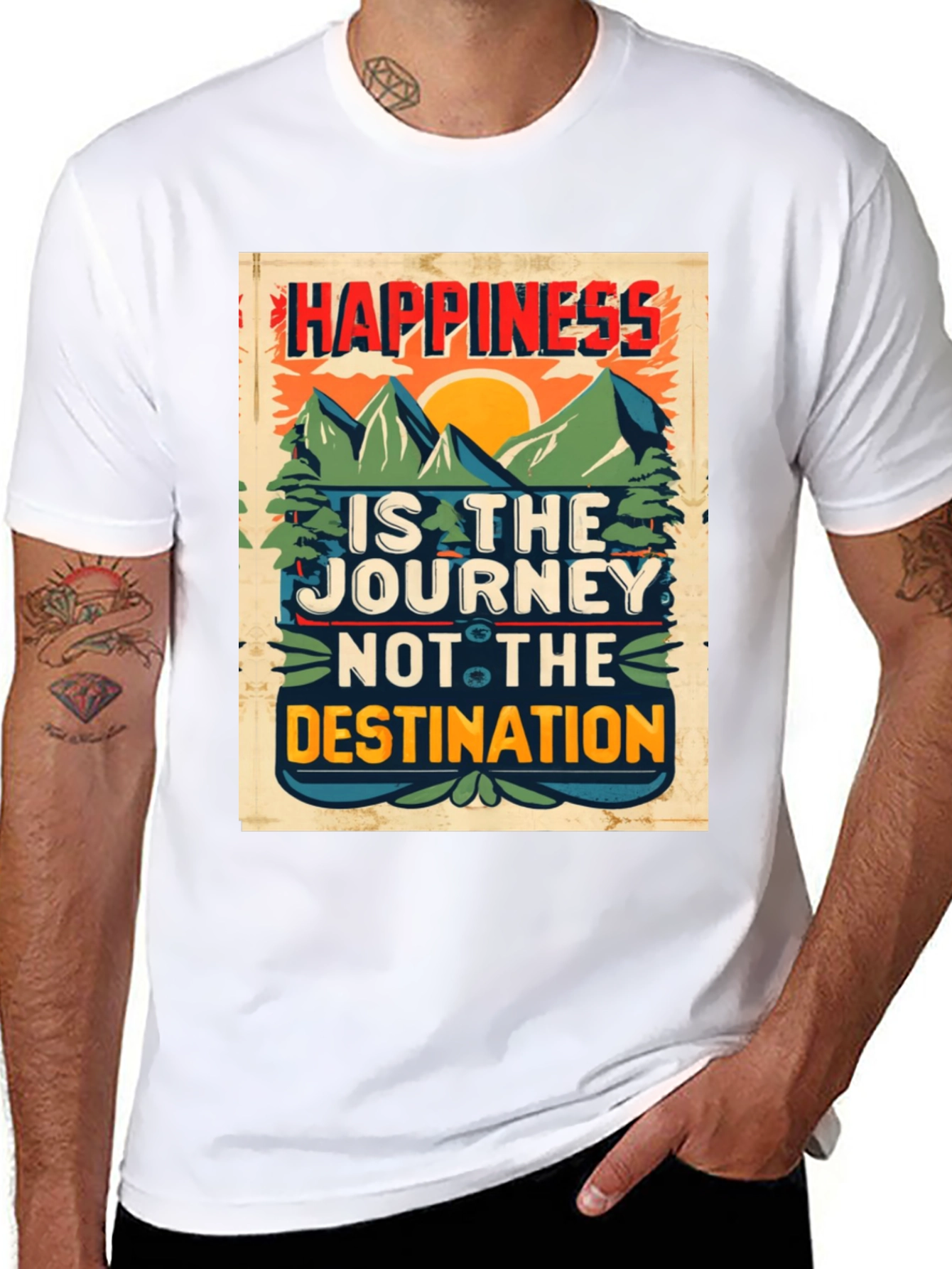 Happiness is the Journey Graphic T-Shirt