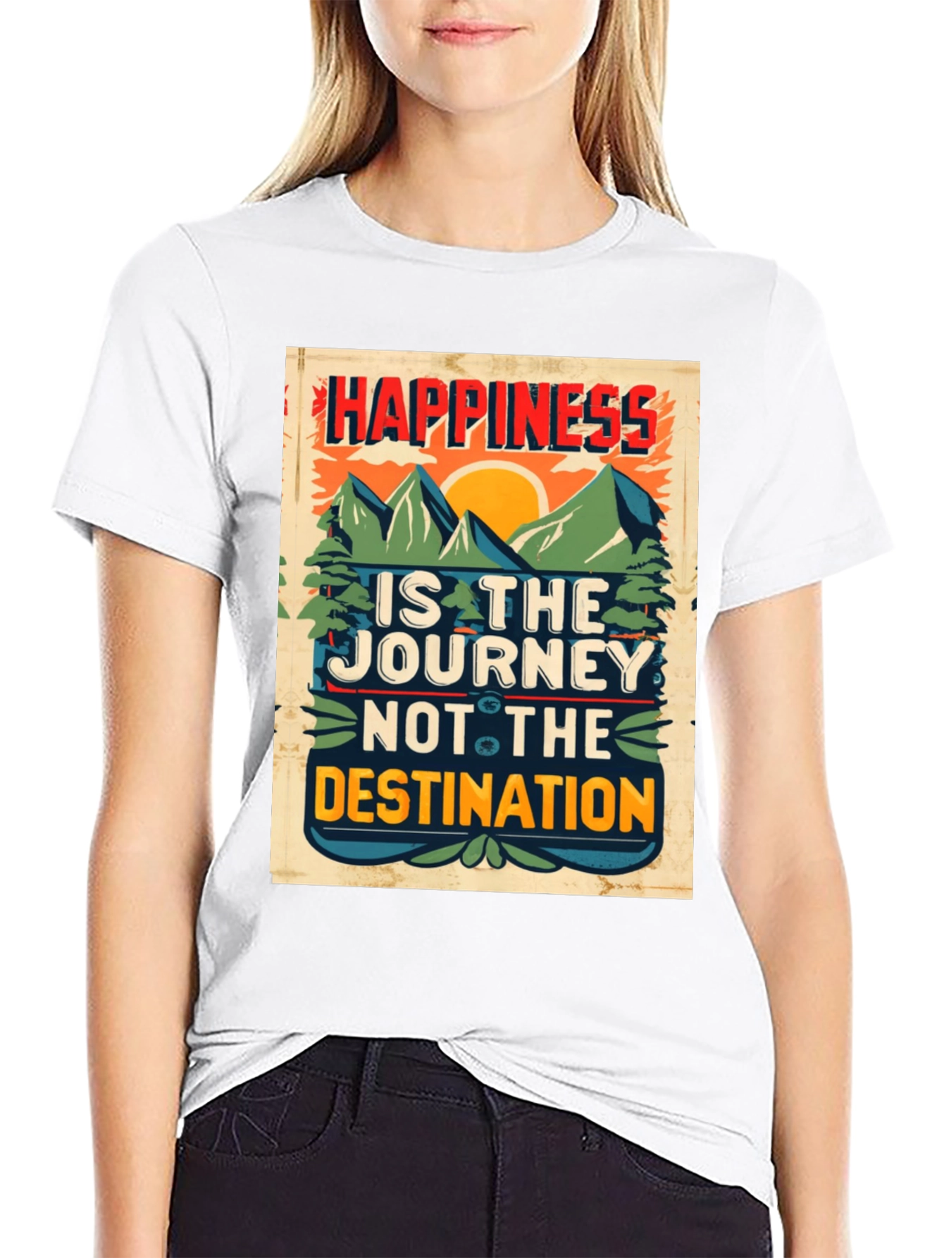 Happiness is the Journey Graphic T-Shirt
