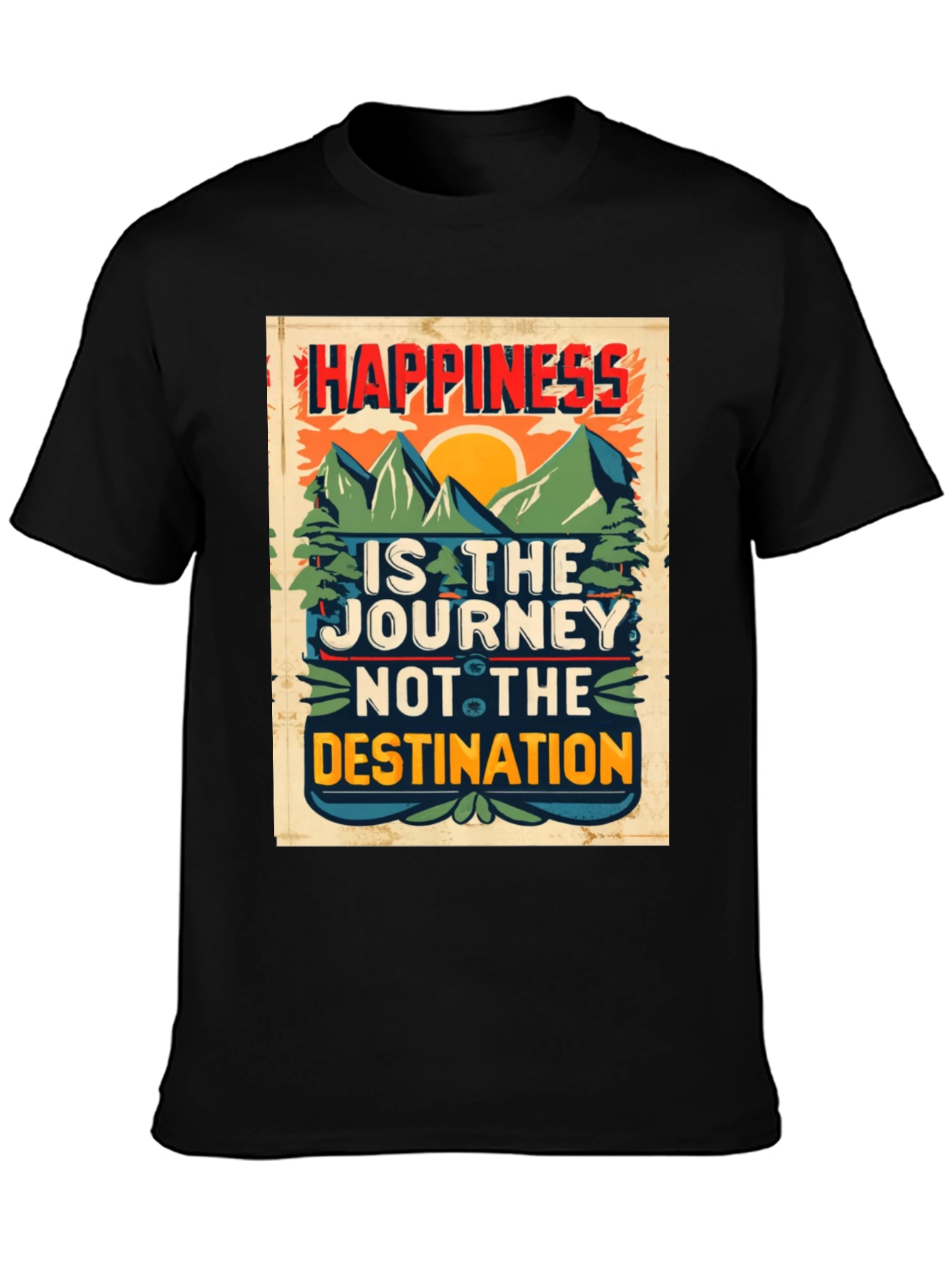 Happiness is the Journey Graphic T-Shirt
