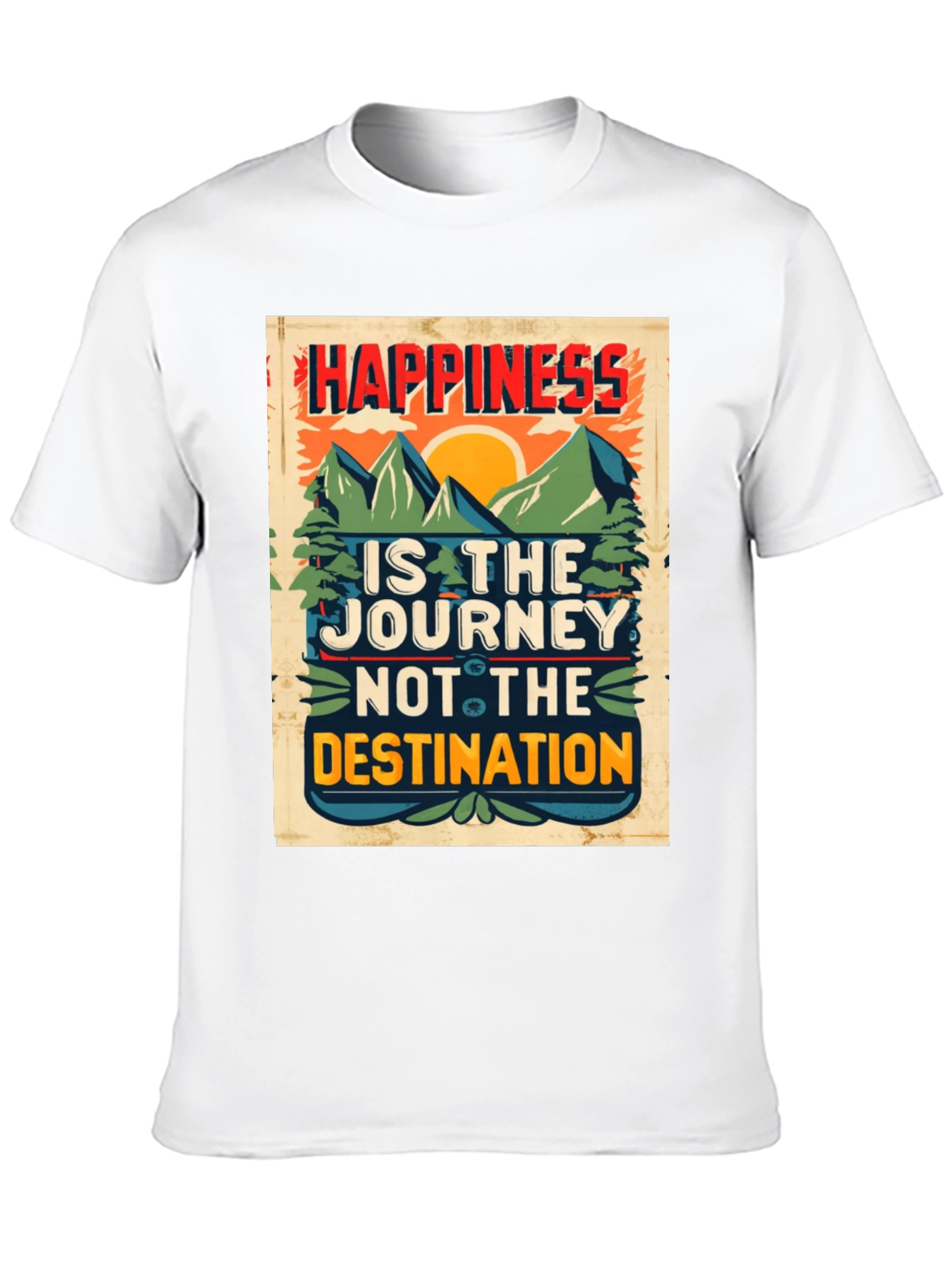 Happiness is the Journey Graphic T-Shirt
