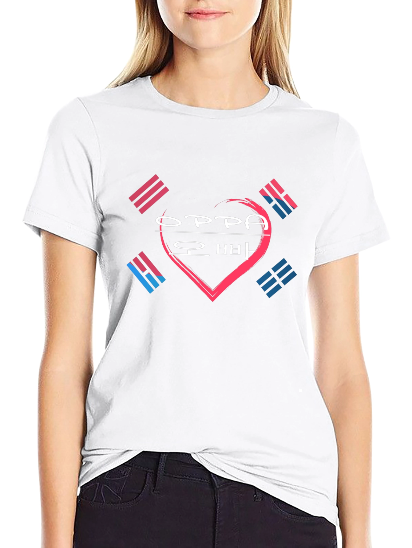 Oppa Korean Heart T-Shirt