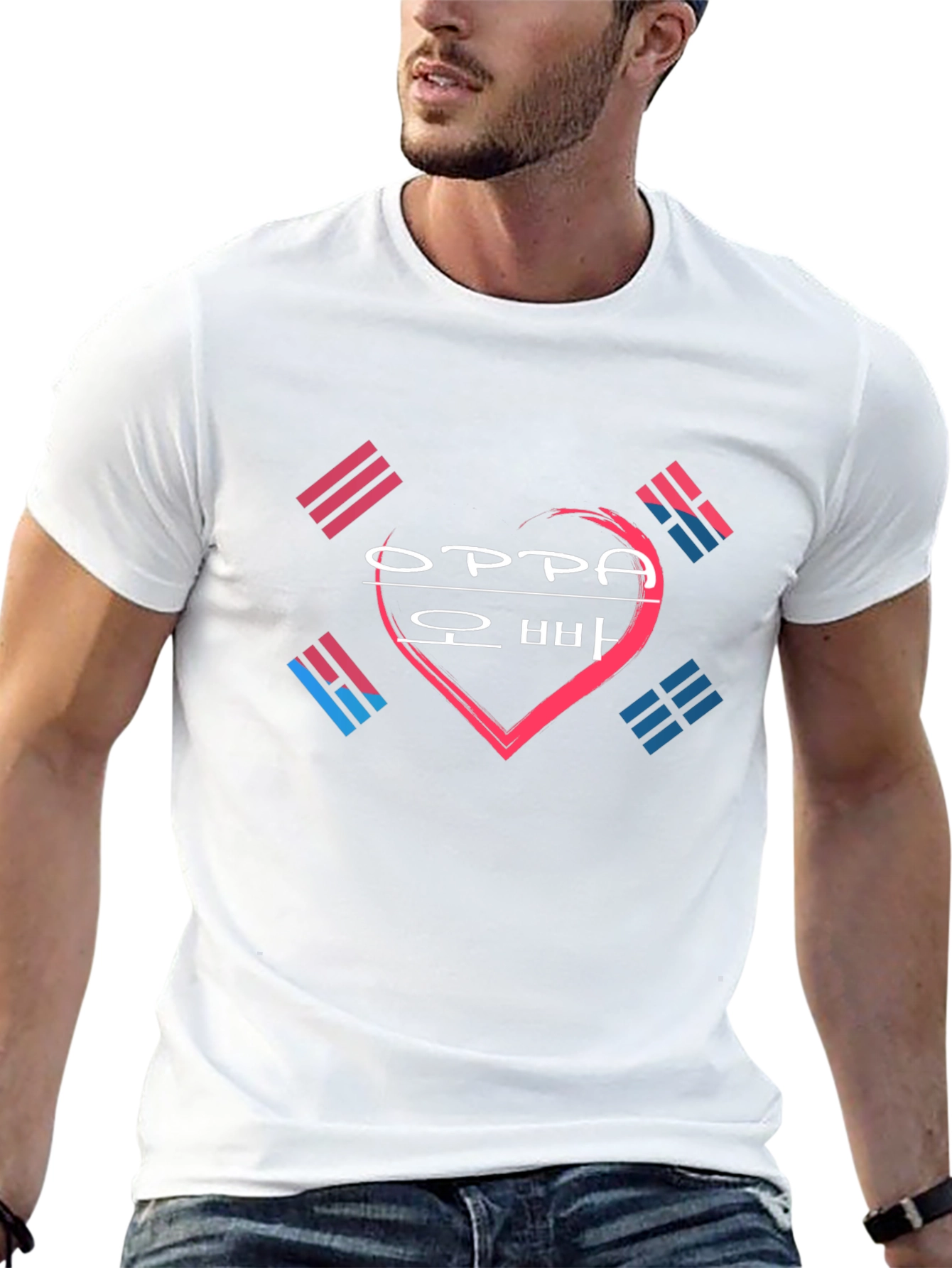 Oppa Korean Heart T-Shirt