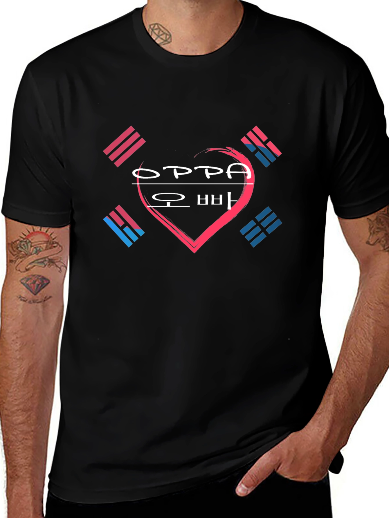 Oppa Korean Heart T-Shirt