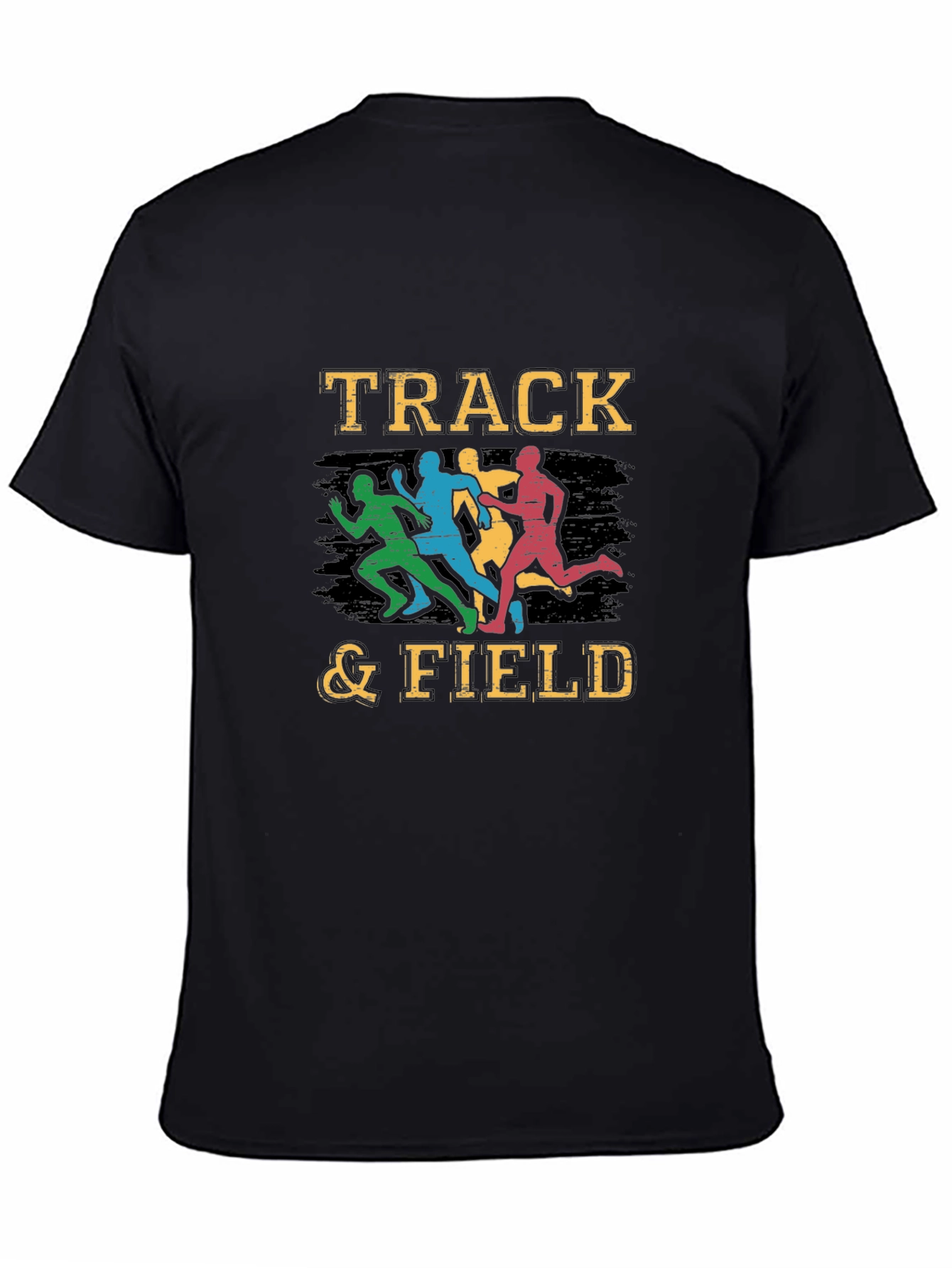 Track & Field Graphic T-Shirt - Runner Silhouette Design