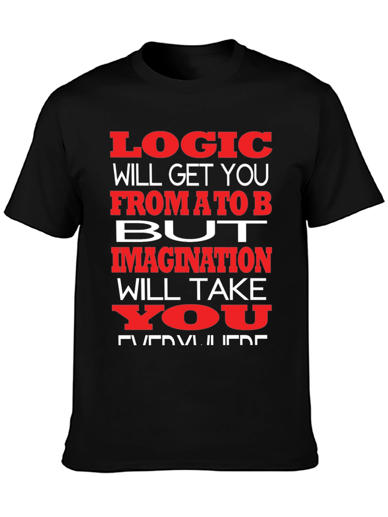 Logic vs. Imagination Graphic T-Shirt
