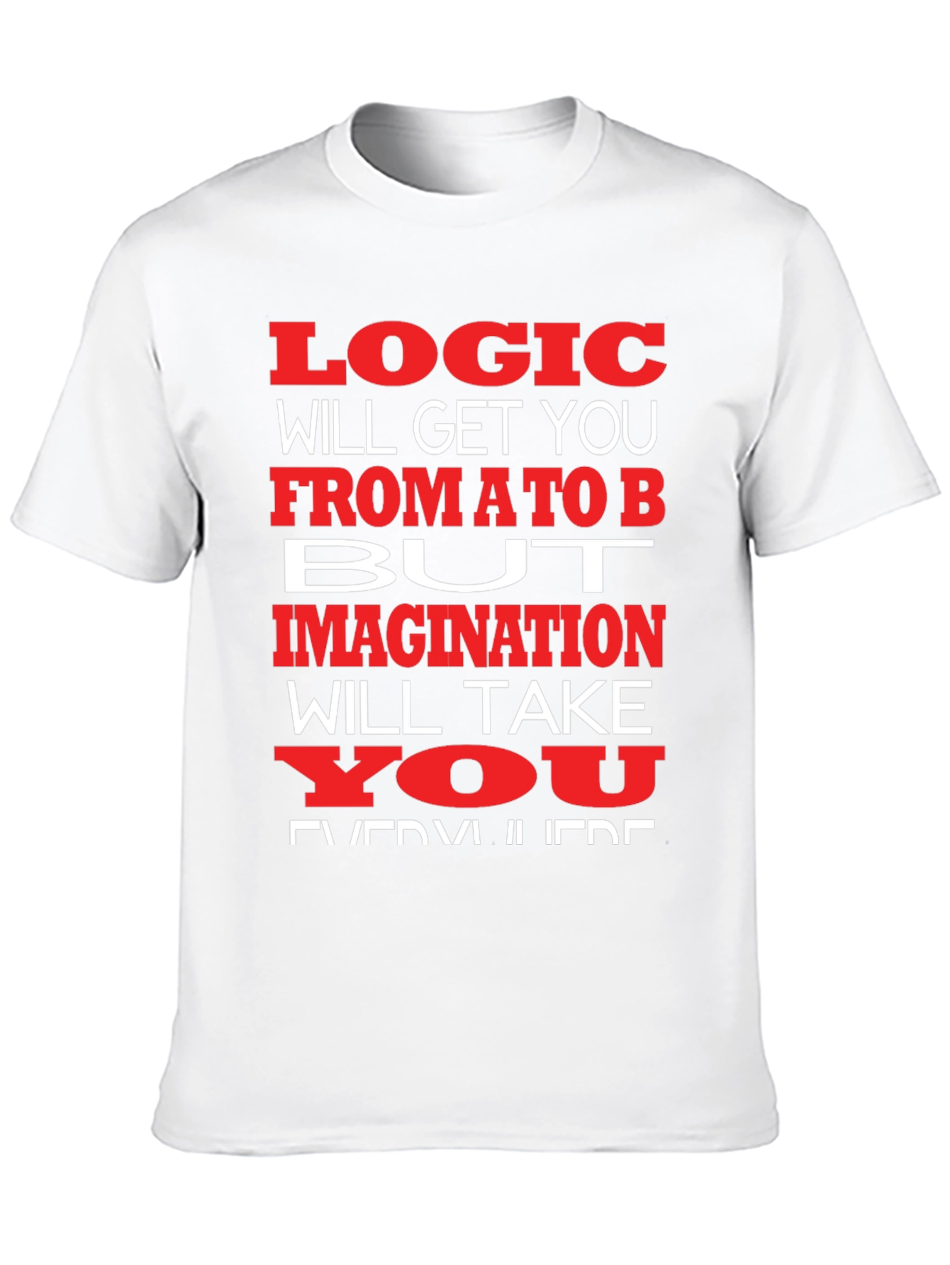 Logic vs. Imagination Graphic T-Shirt