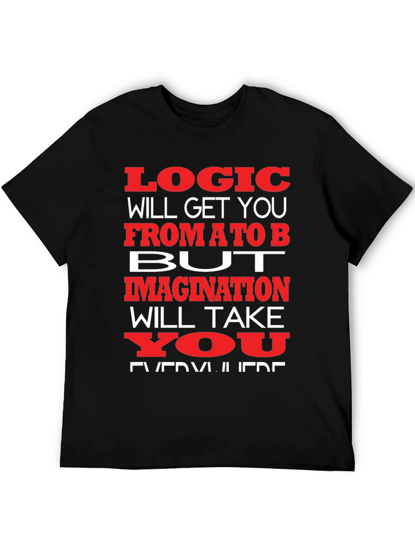 Logic vs. Imagination Graphic T-Shirt