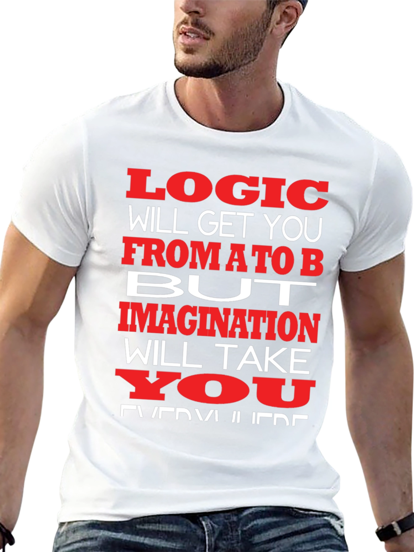 Logic vs. Imagination Graphic T-Shirt