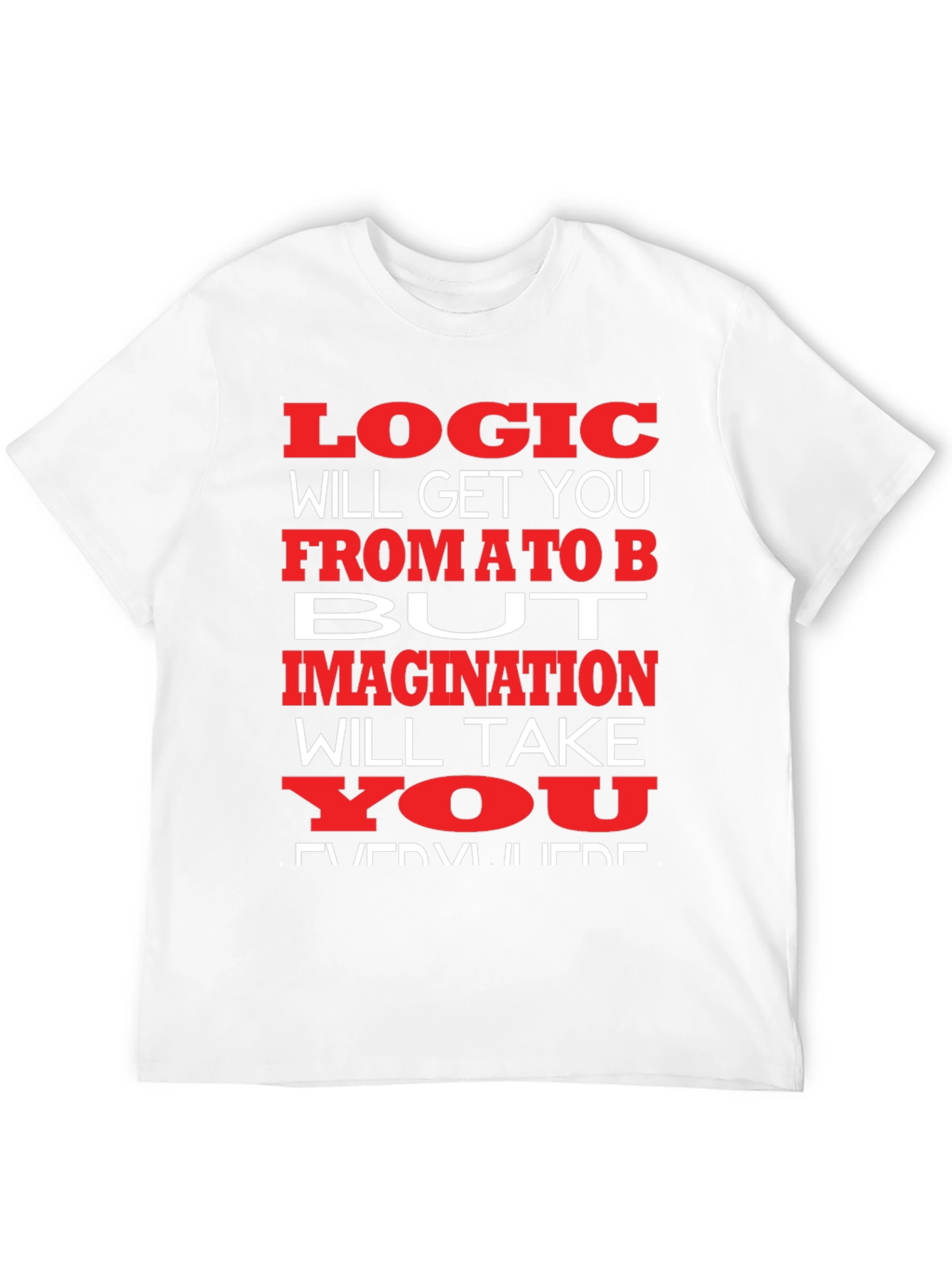 Logic vs. Imagination Graphic T-Shirt