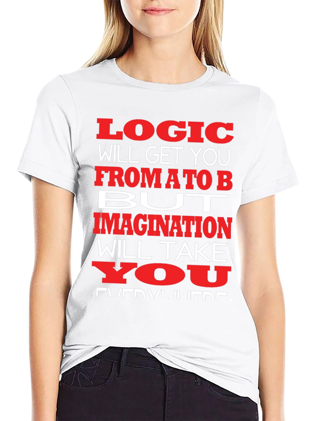 Logic vs. Imagination Graphic T-Shirt