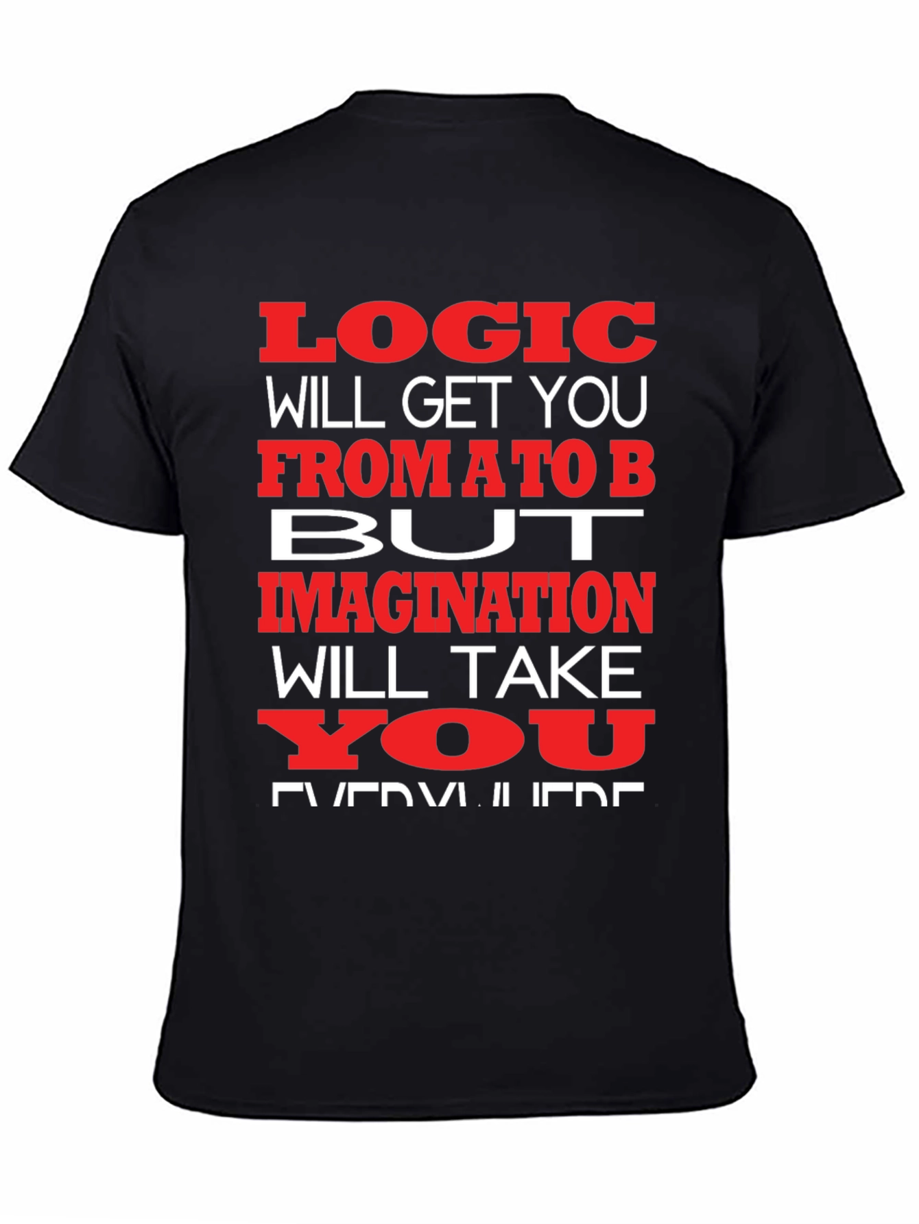 Logic vs. Imagination Graphic T-Shirt