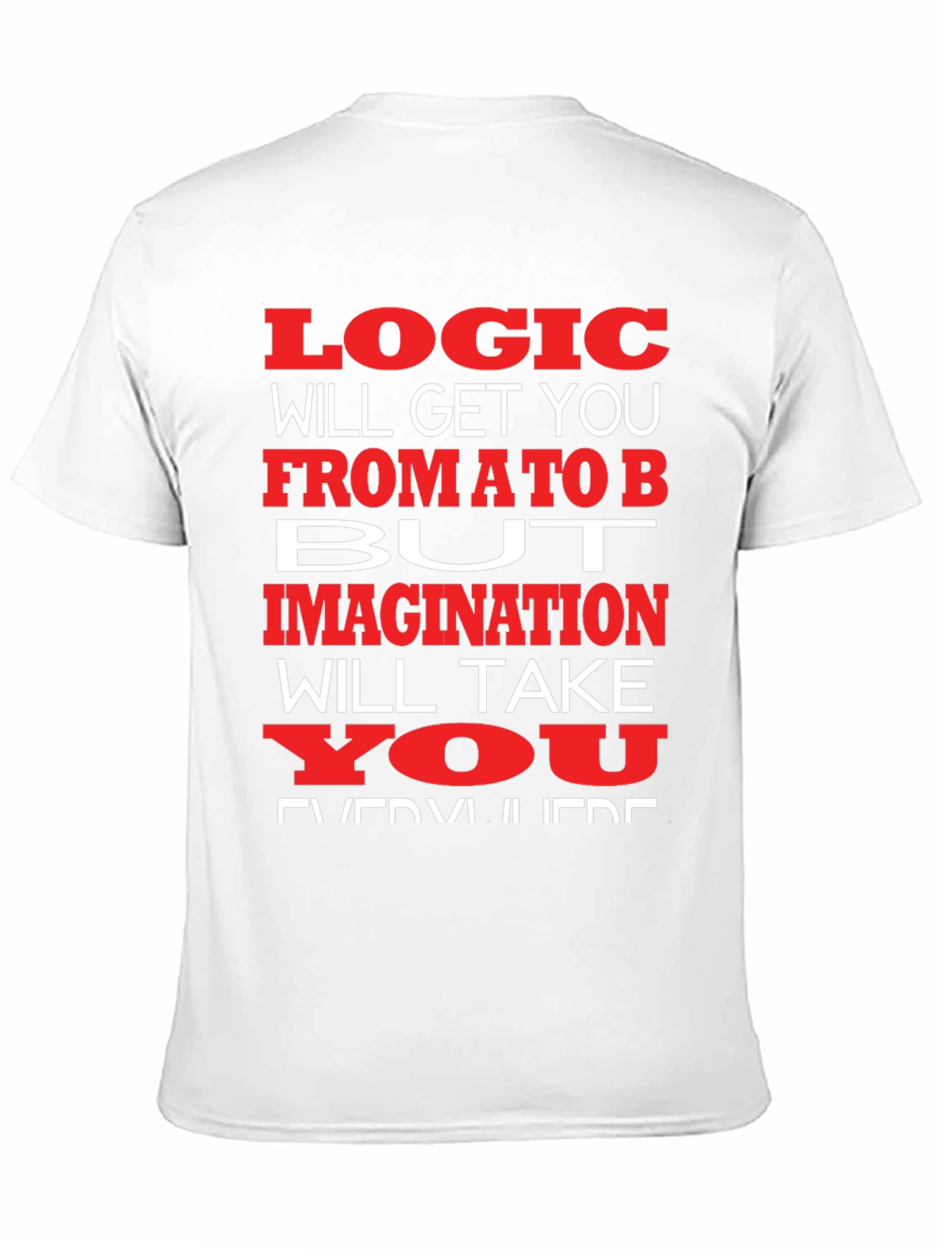 Logic vs. Imagination Graphic T-Shirt