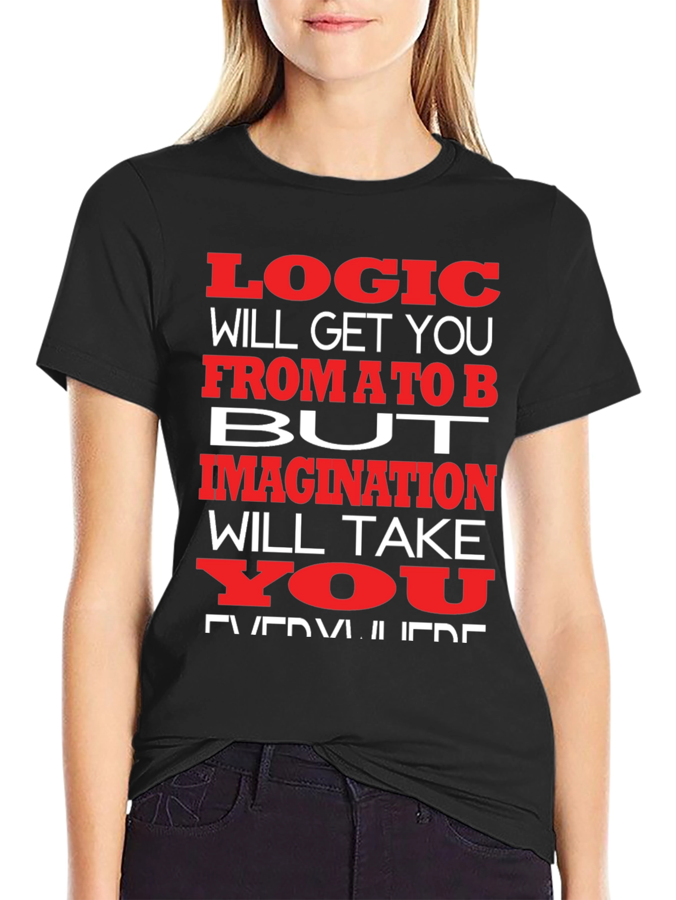 Logic vs. Imagination Graphic T-Shirt