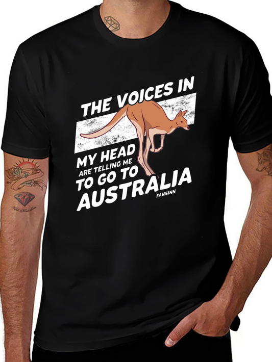 Australia Kangaroo Tee - The Voices In My Head T-shirt