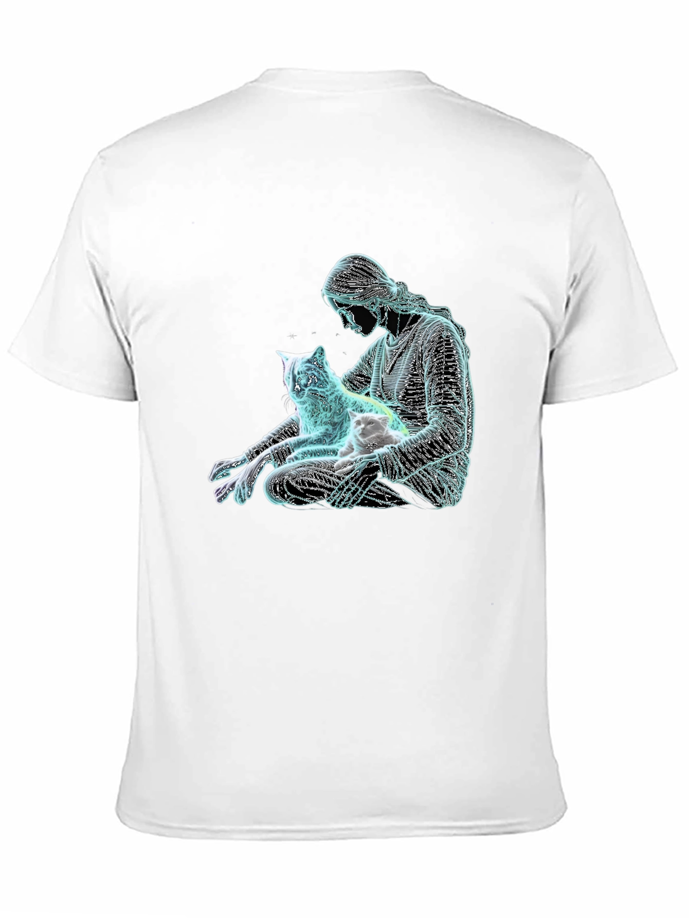 Cat Lover Graphic Tee - Relaxed Fit Black T-Shirt