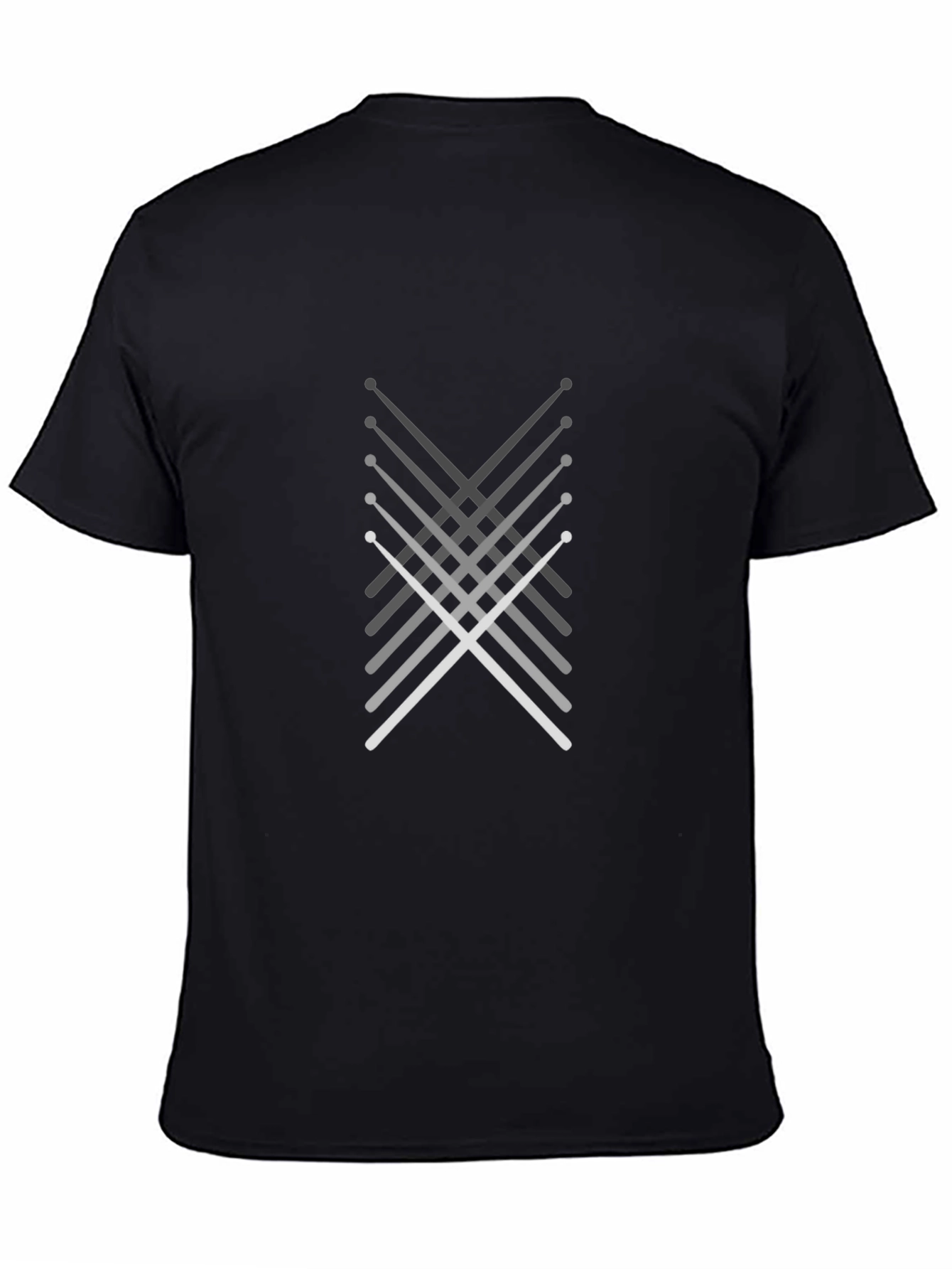 Drumsticks Graphic Black T-Shirt