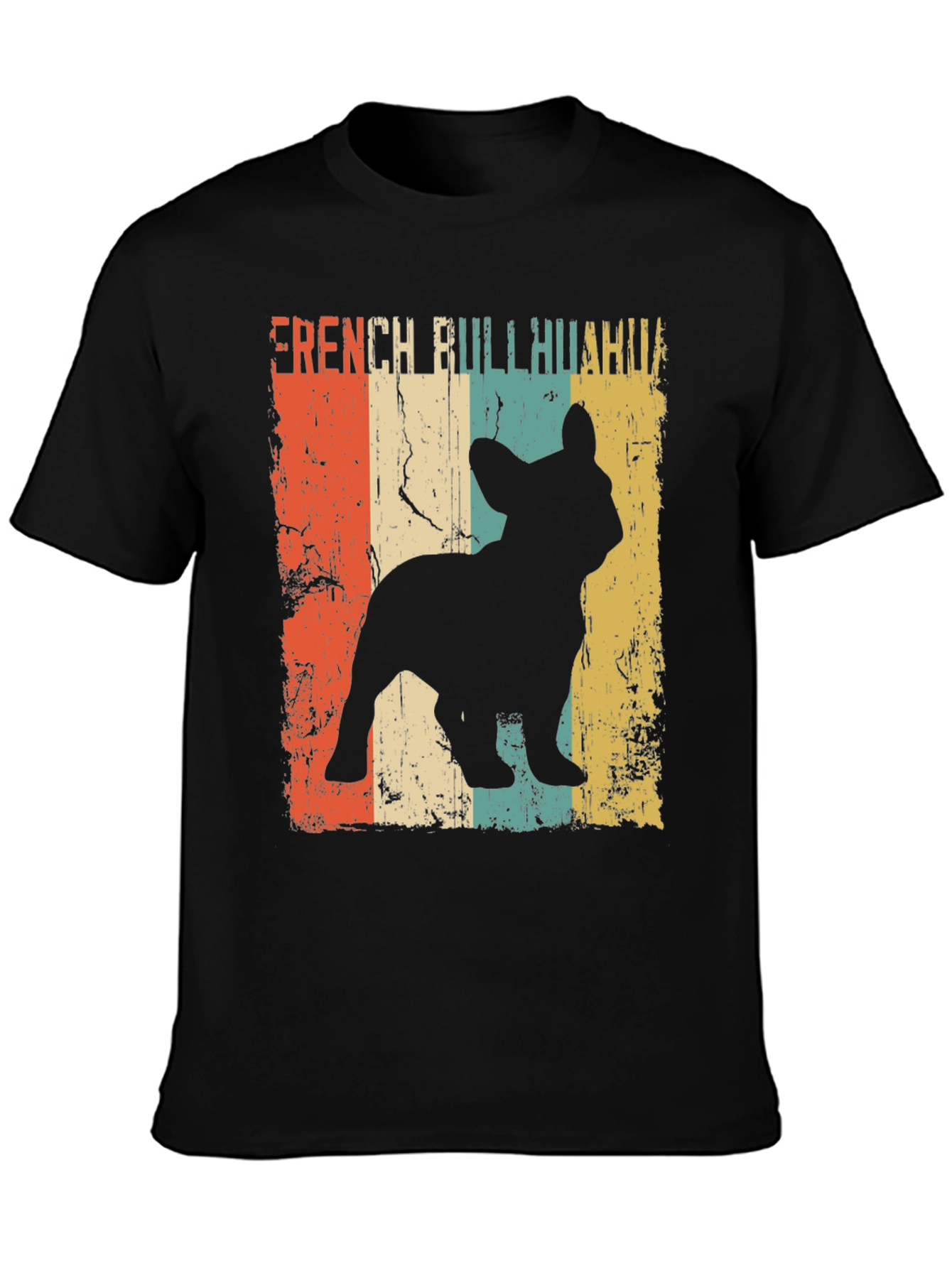 Retro French Bullhuahua Dog T-Shirt