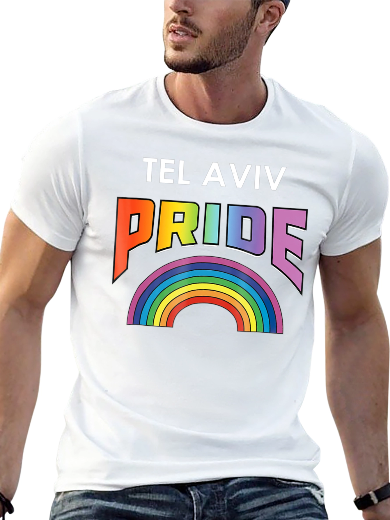 Tel Aviv Pride Rainbow Graphic T-Shirt