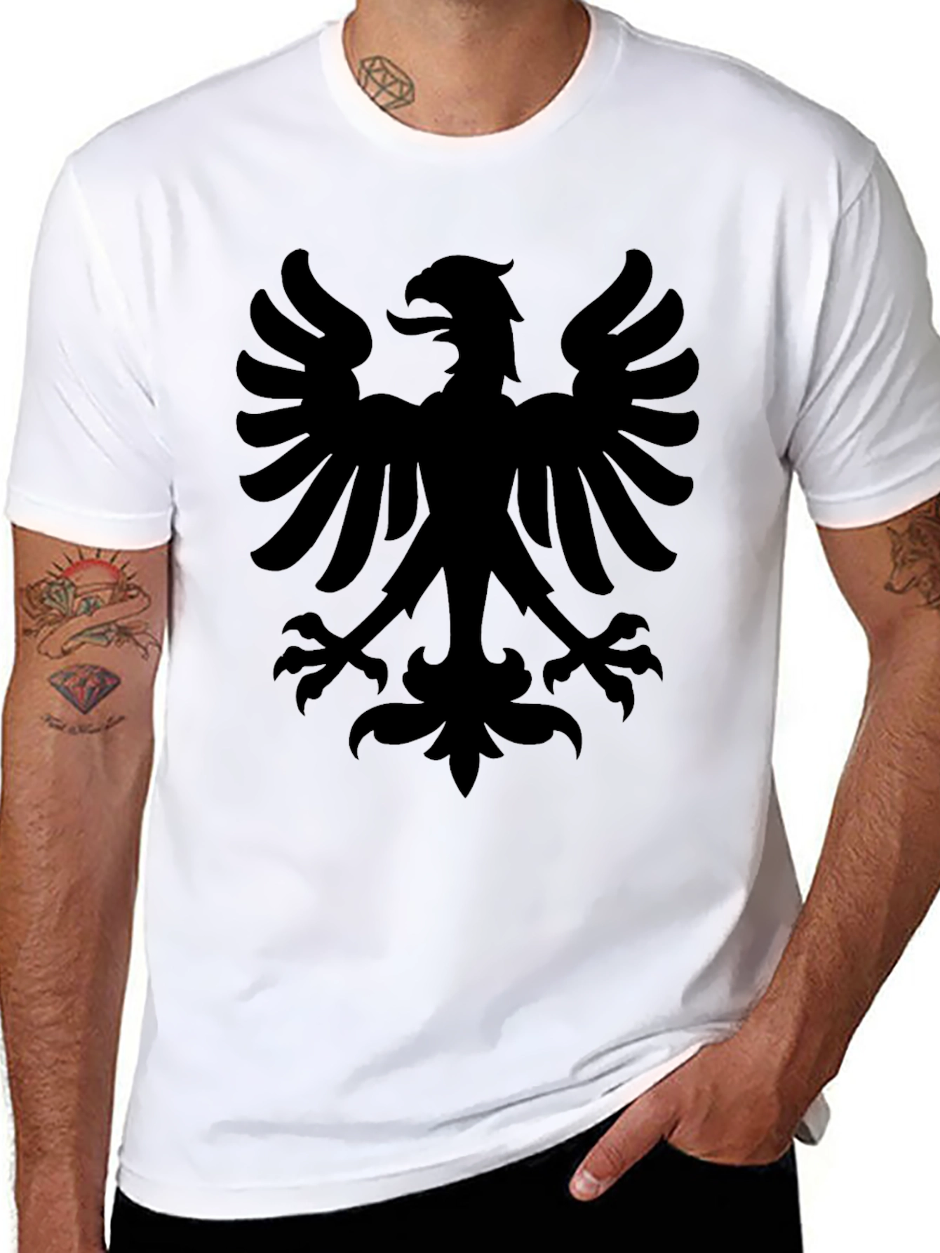 Black Eagle Graphic Tee - Bold Statement Shirt