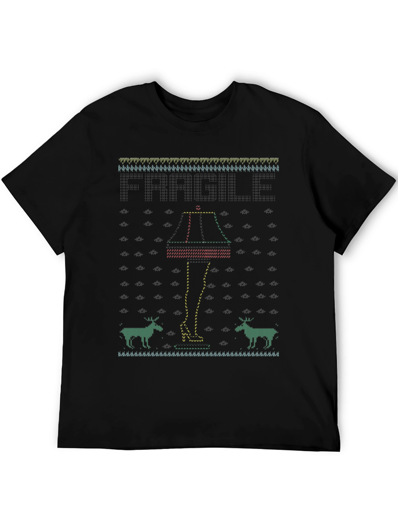 Fragile Leg Lamp Ugly Christmas T-Shirt