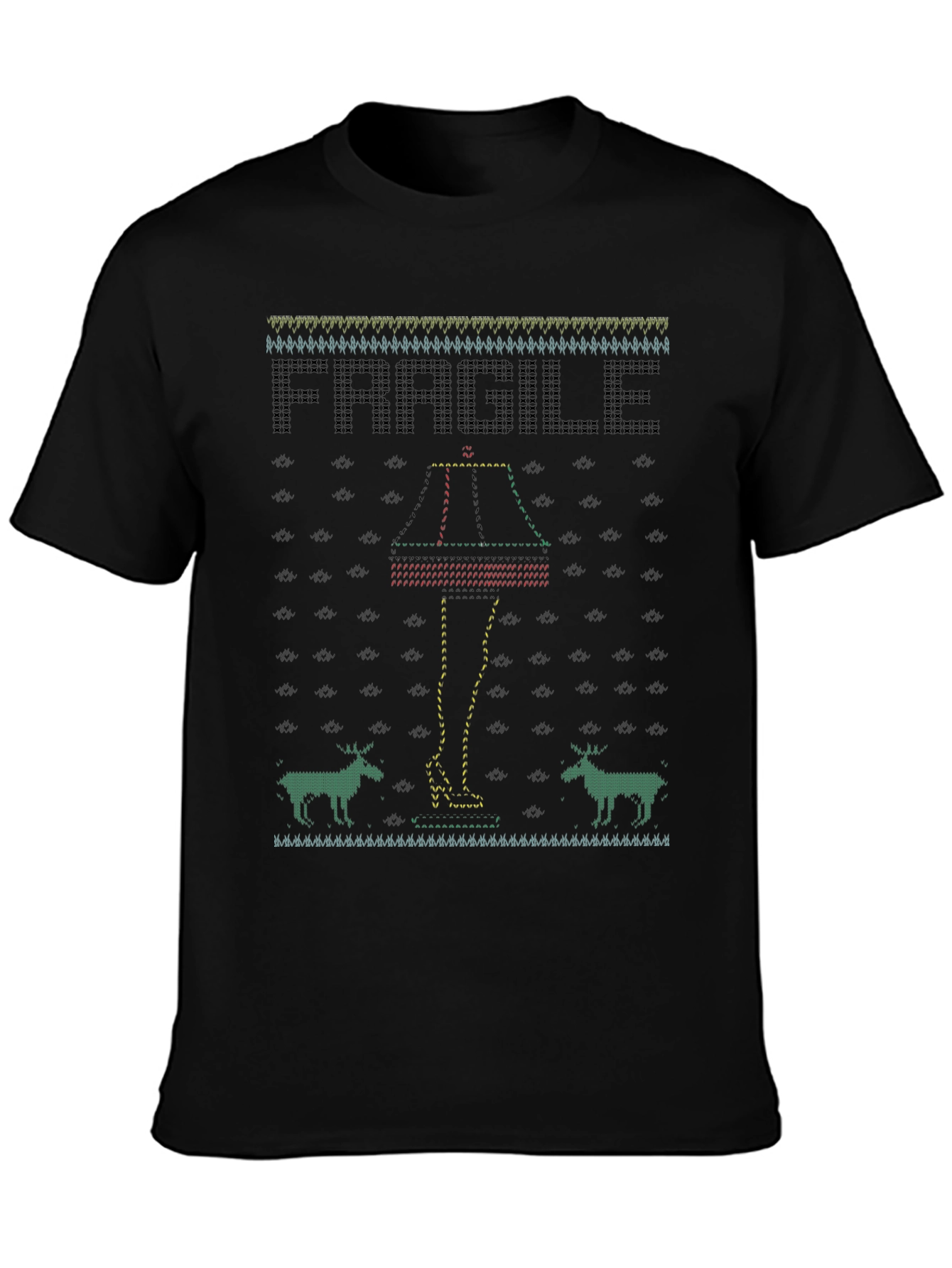 Fragile Leg Lamp Ugly Christmas T-Shirt