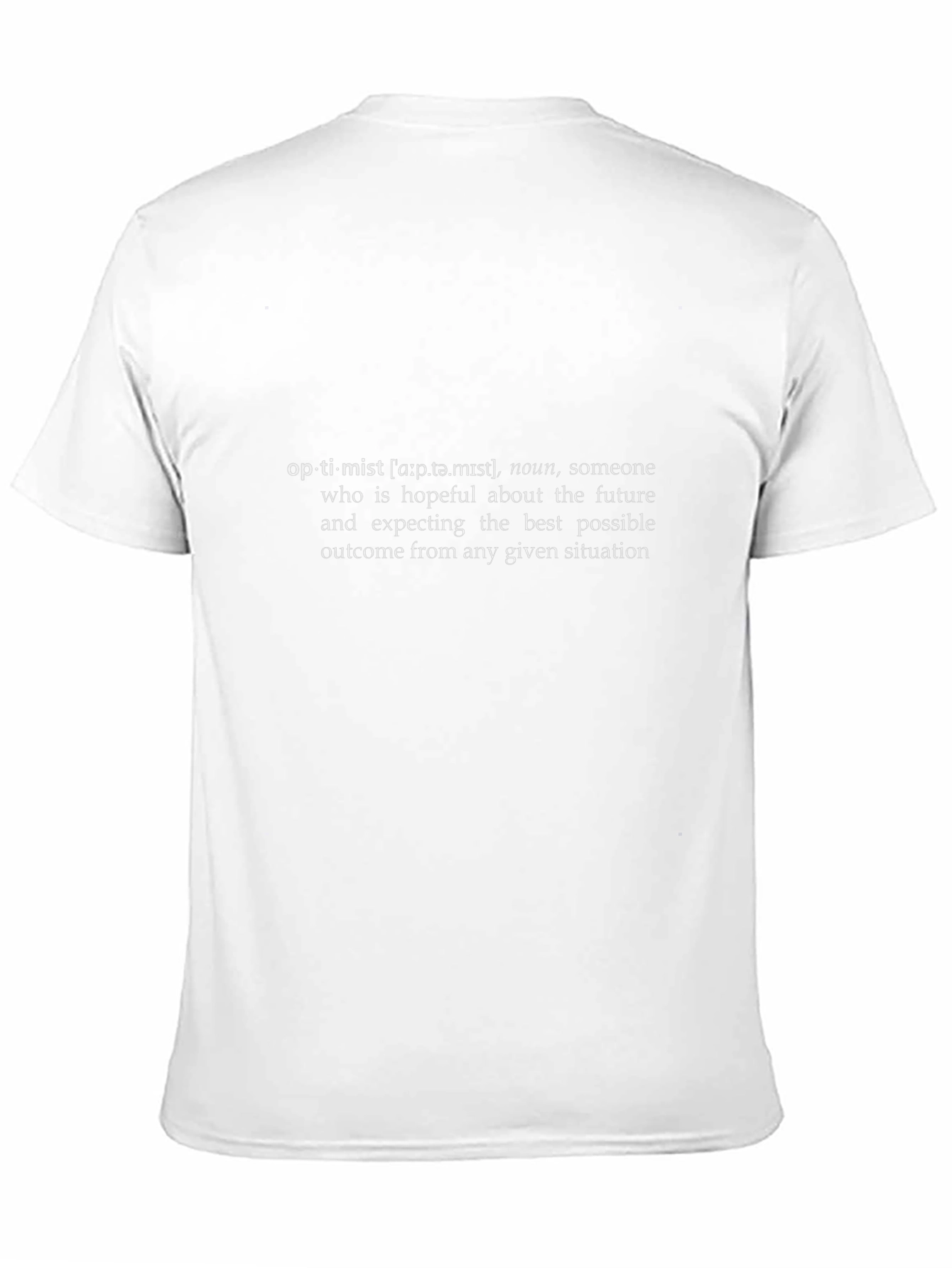 Optimist Definition Black T-Shirt