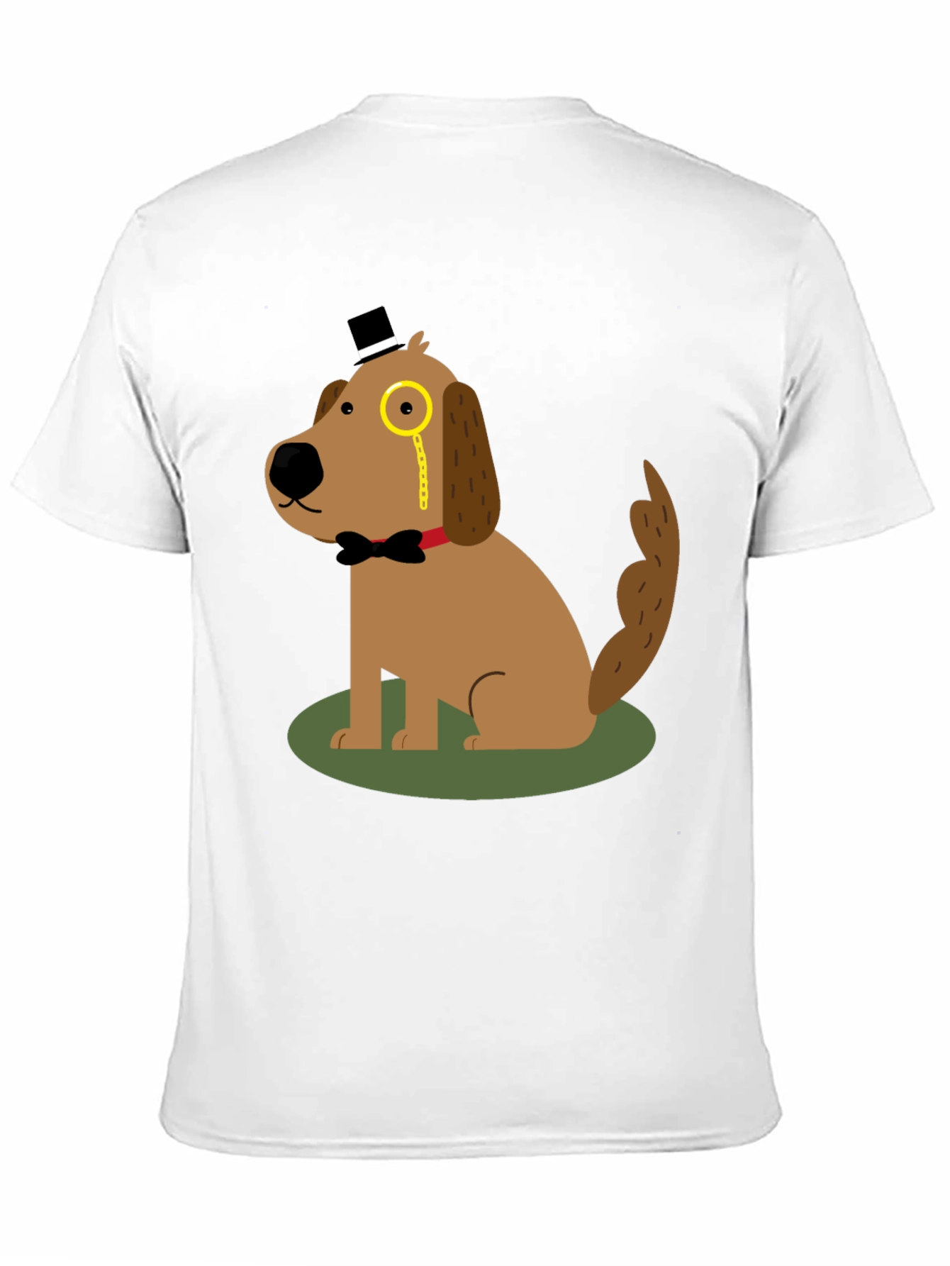 Dapper Dog T-Shirt: Cartoon Gentleman