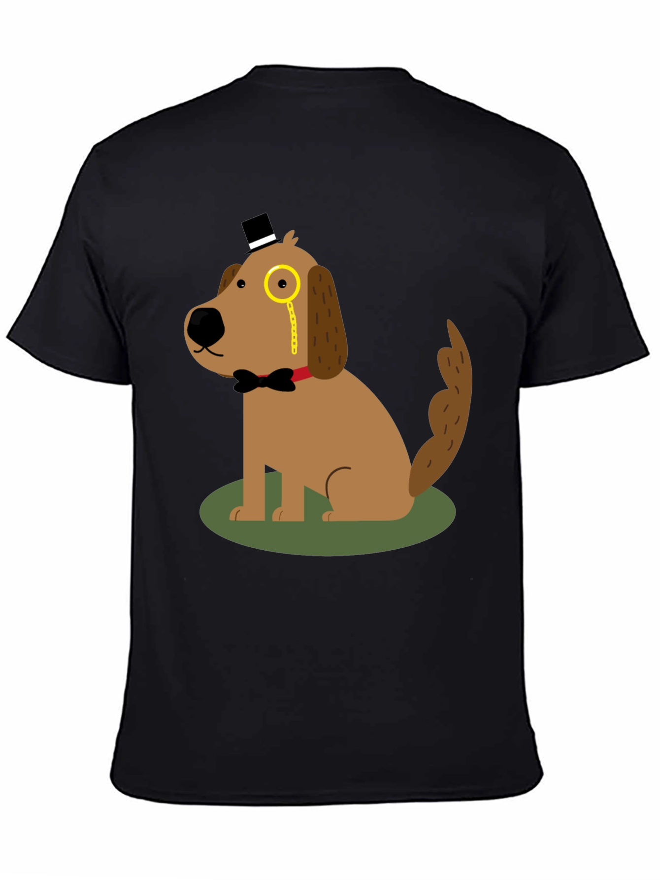 Dapper Dog T-Shirt: Cartoon Gentleman