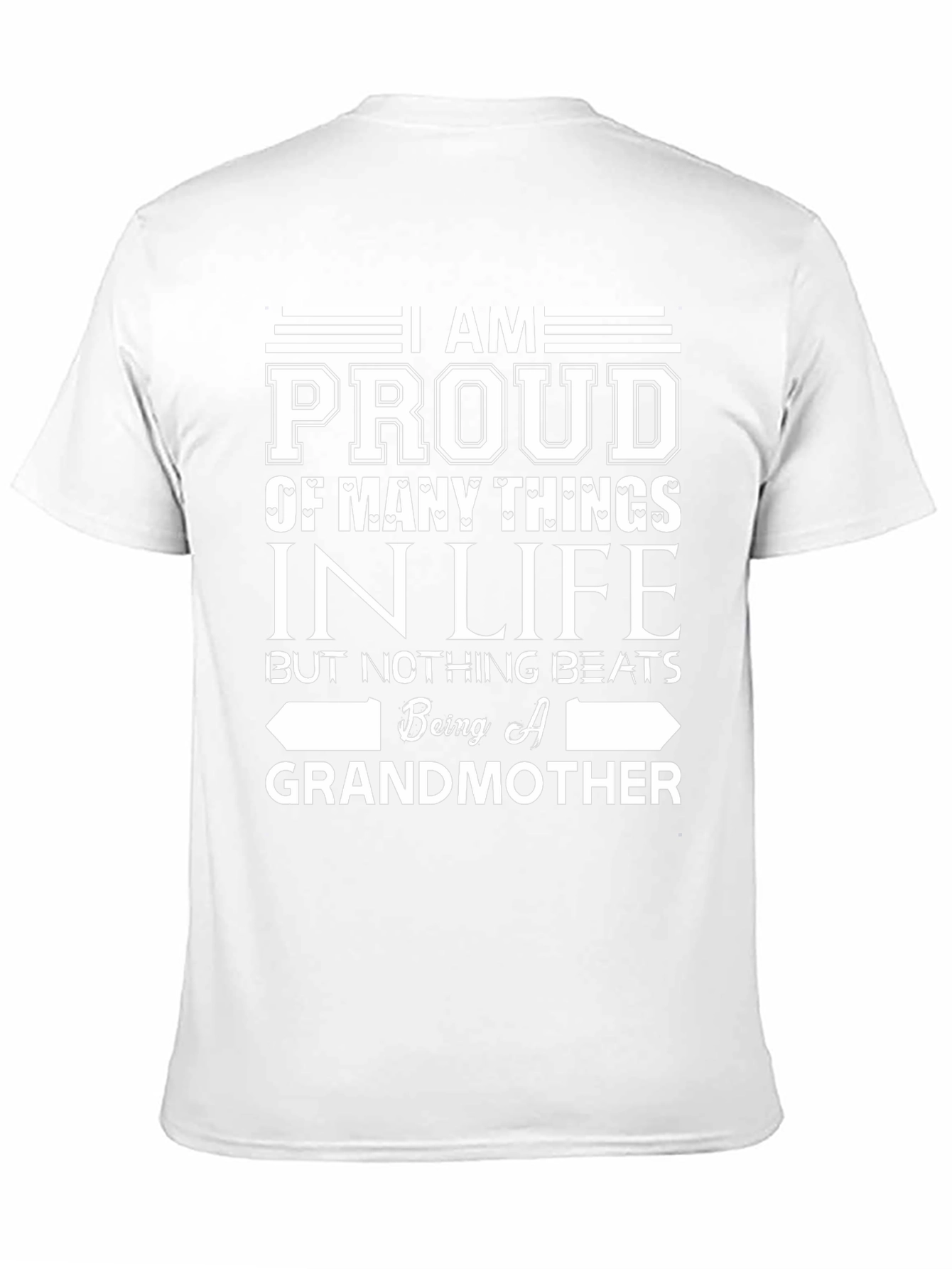 Proud Grandmother Graphic T-Shirt - Black Cotton Tee