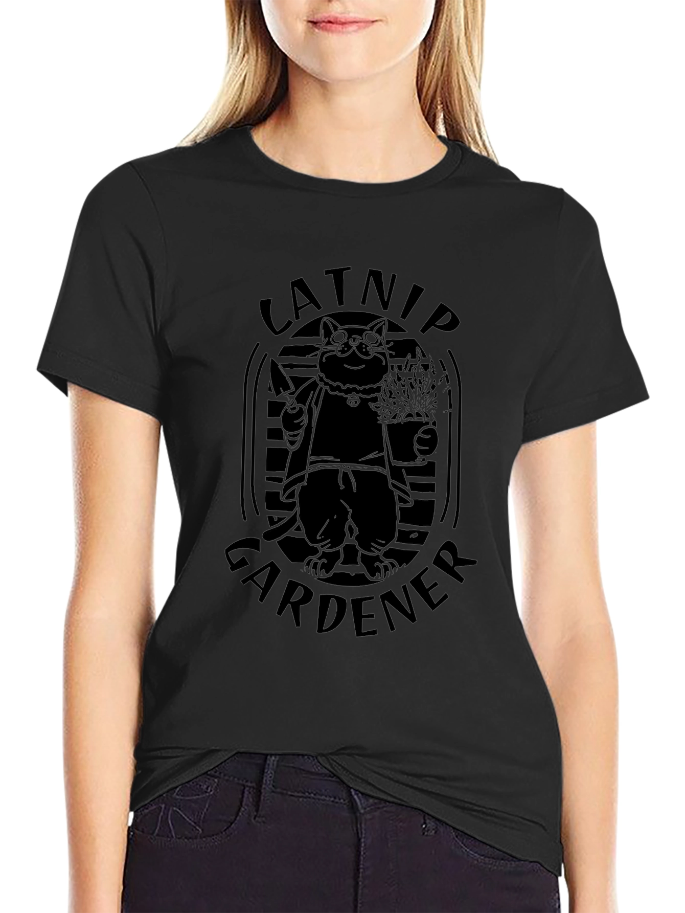 Catnip Gardener Black T-Shirt