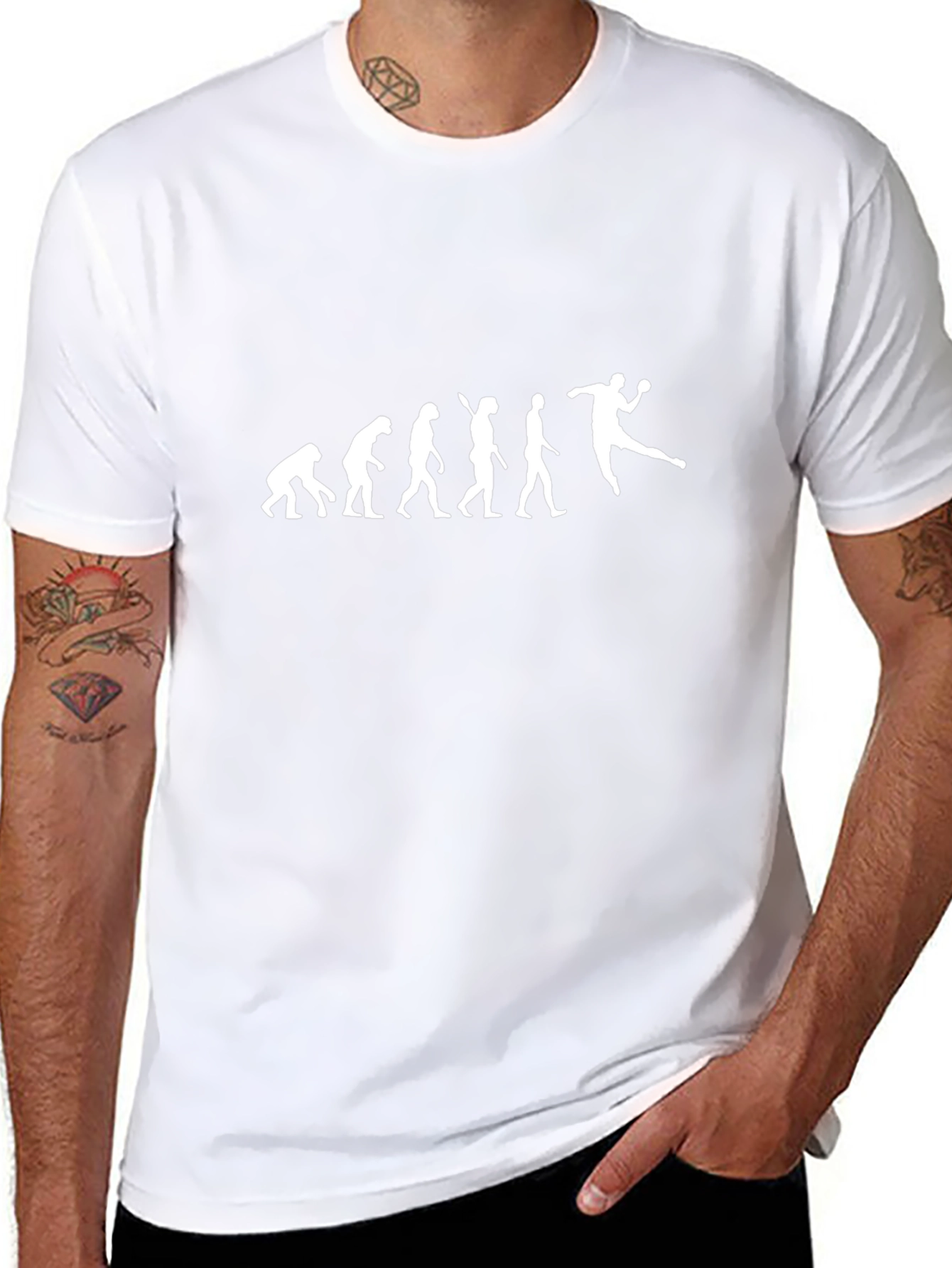 Handball Evolution Graphic T-Shirt - Black