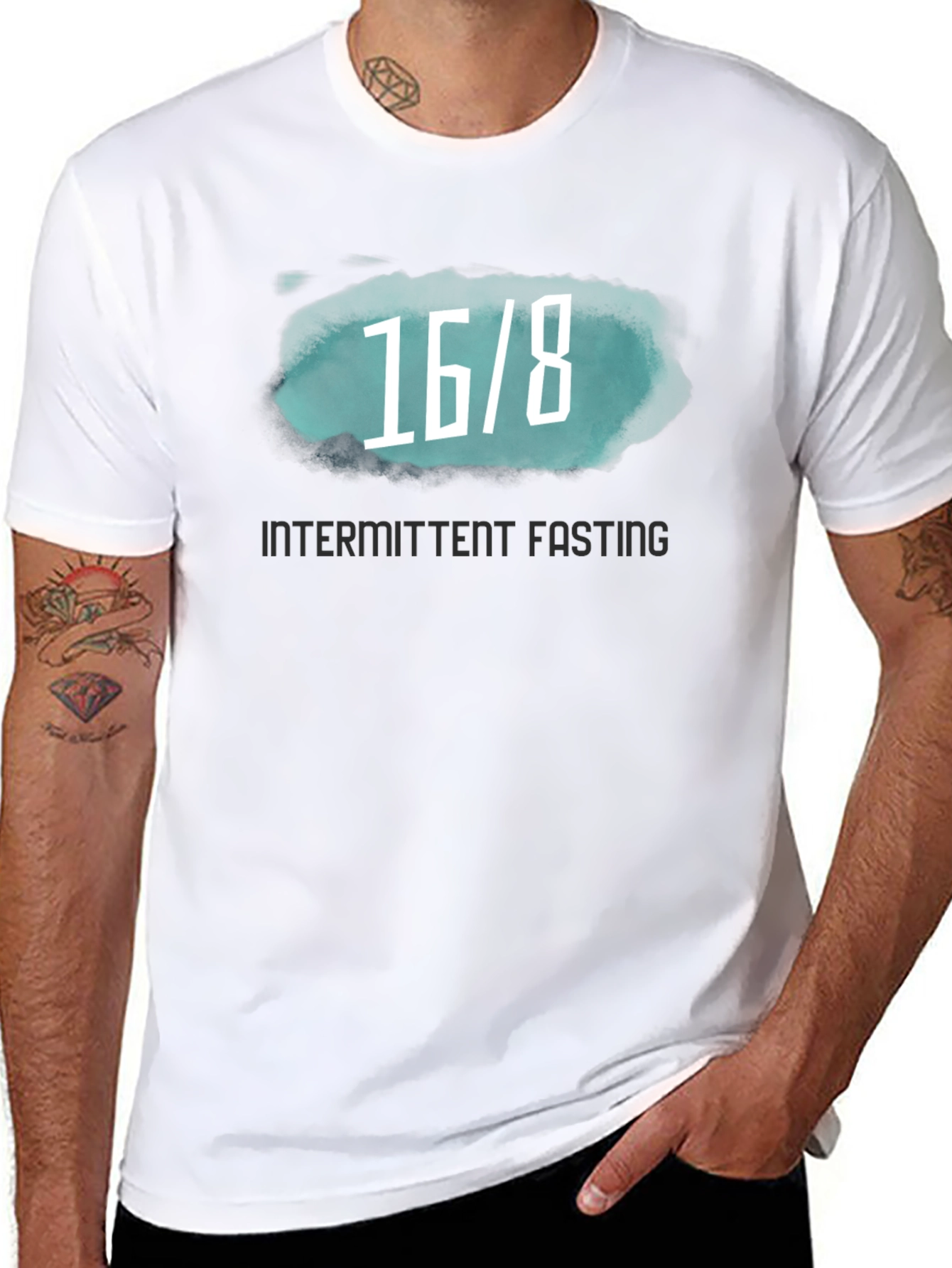 16/8 Intermittent Fasting Black T-Shirt