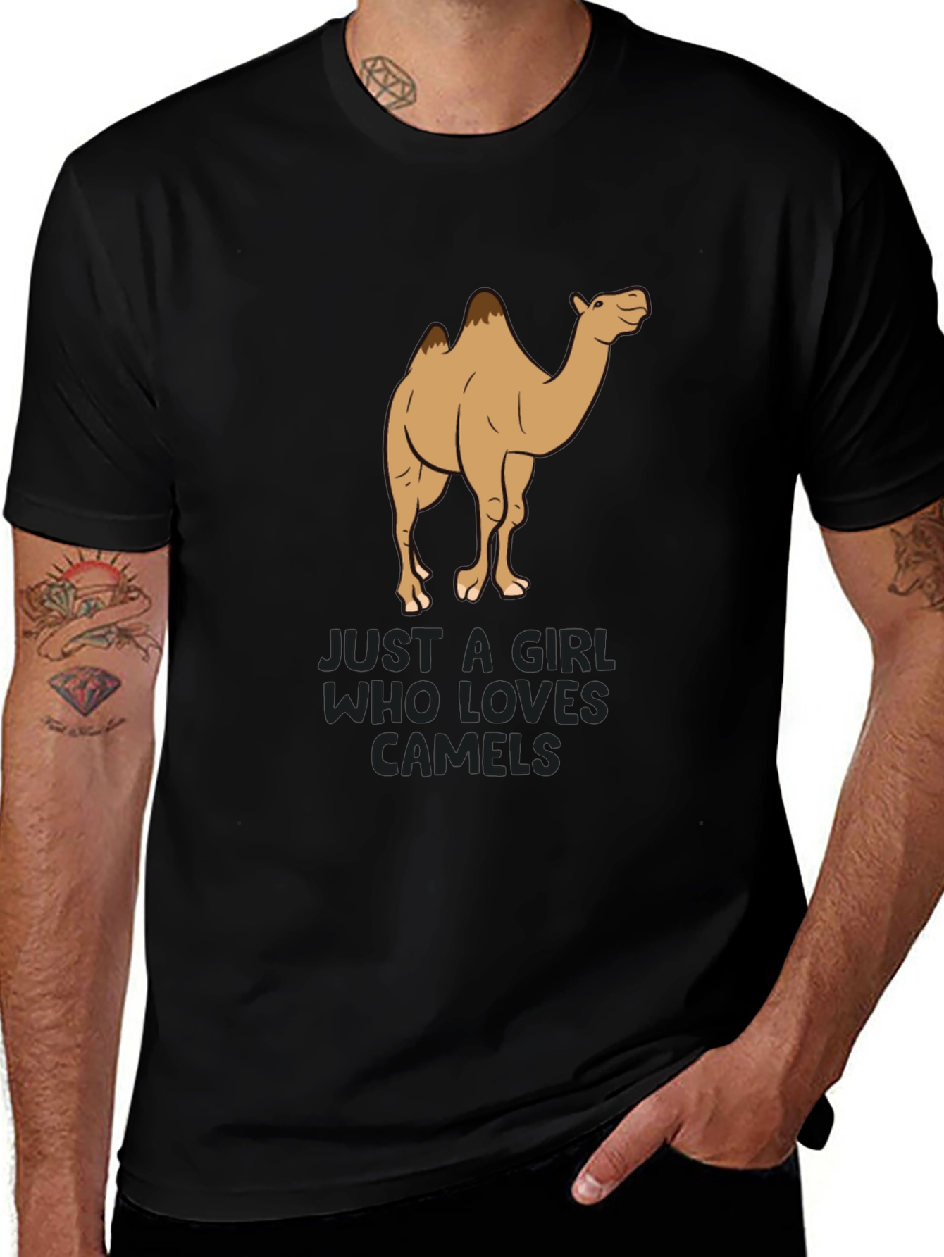 Camel Lover Black T-Shirt