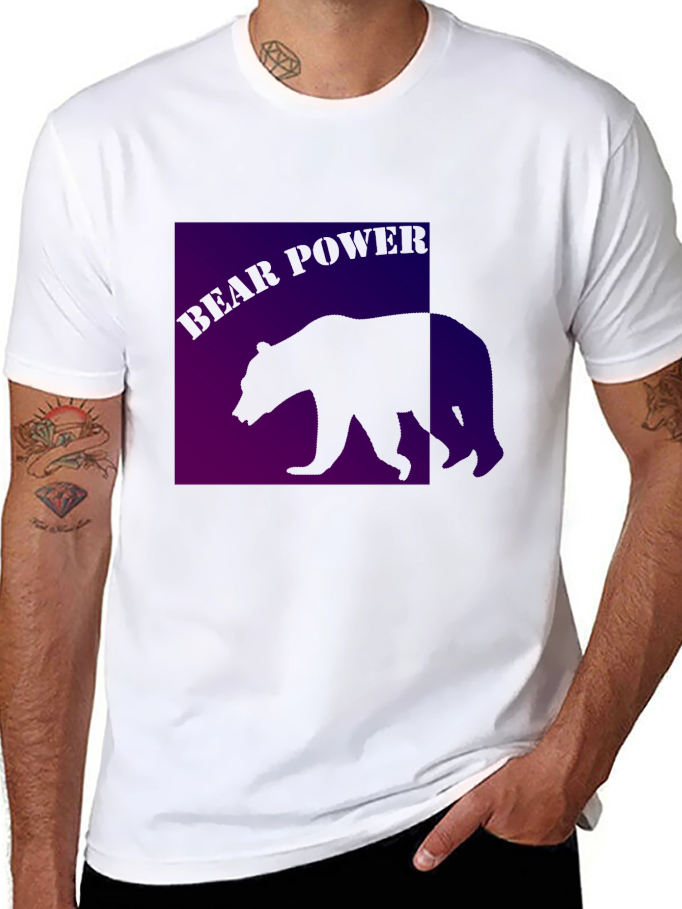 Bear Power Graphic T-Shirt