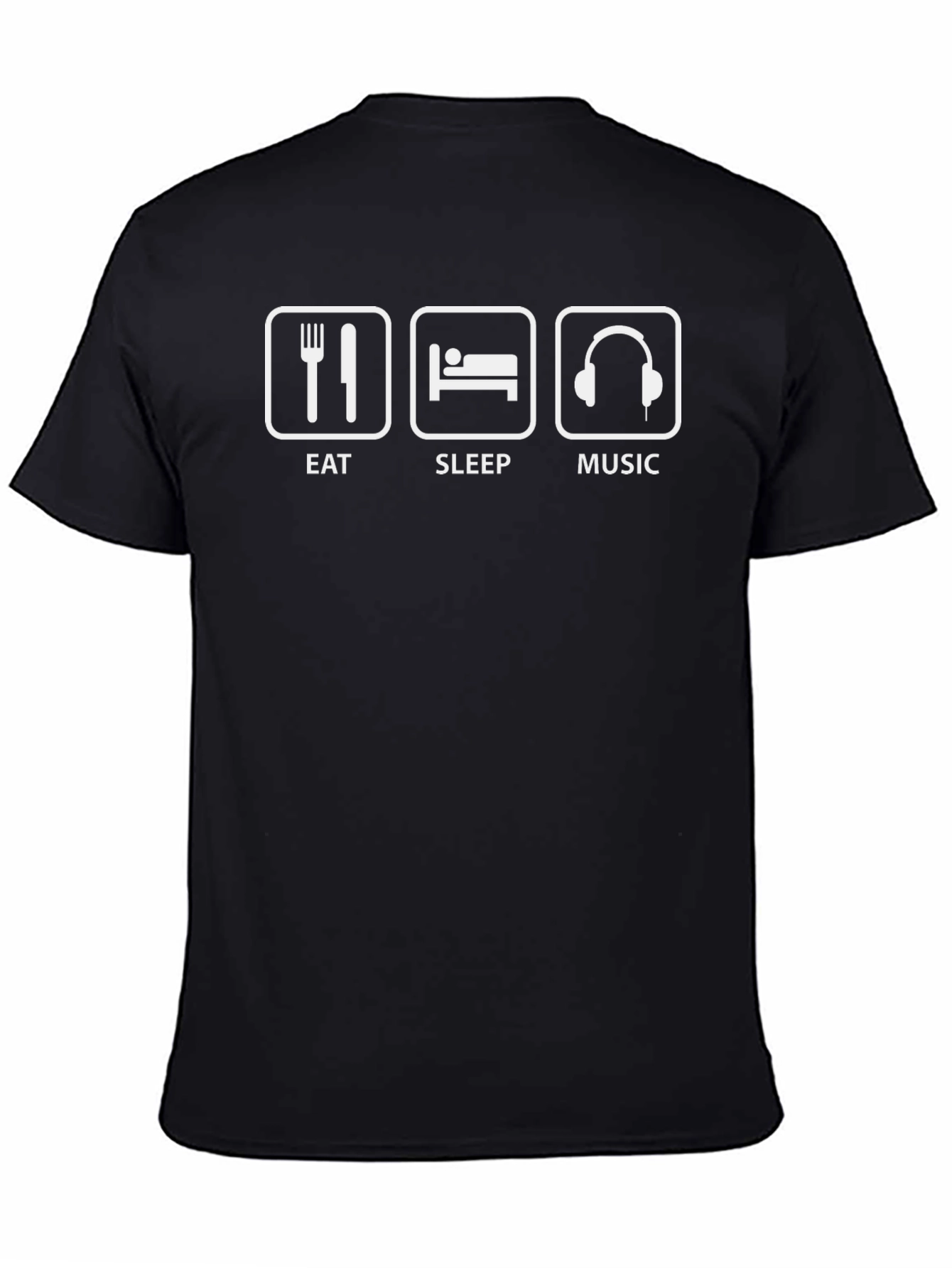 Eat Sleep Music Black T-Shirt