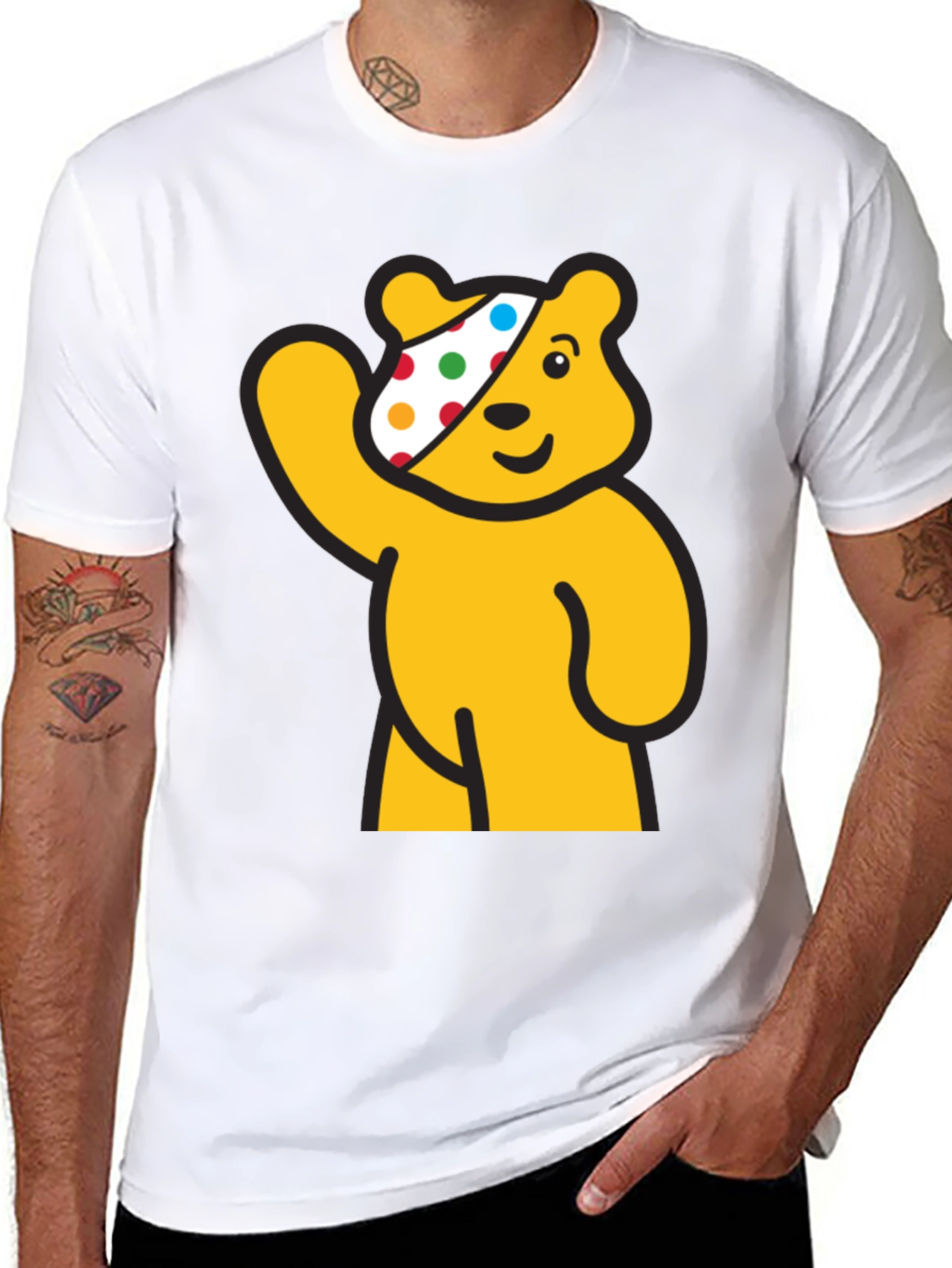 Pudsey Bear Graphic Tee - Black
