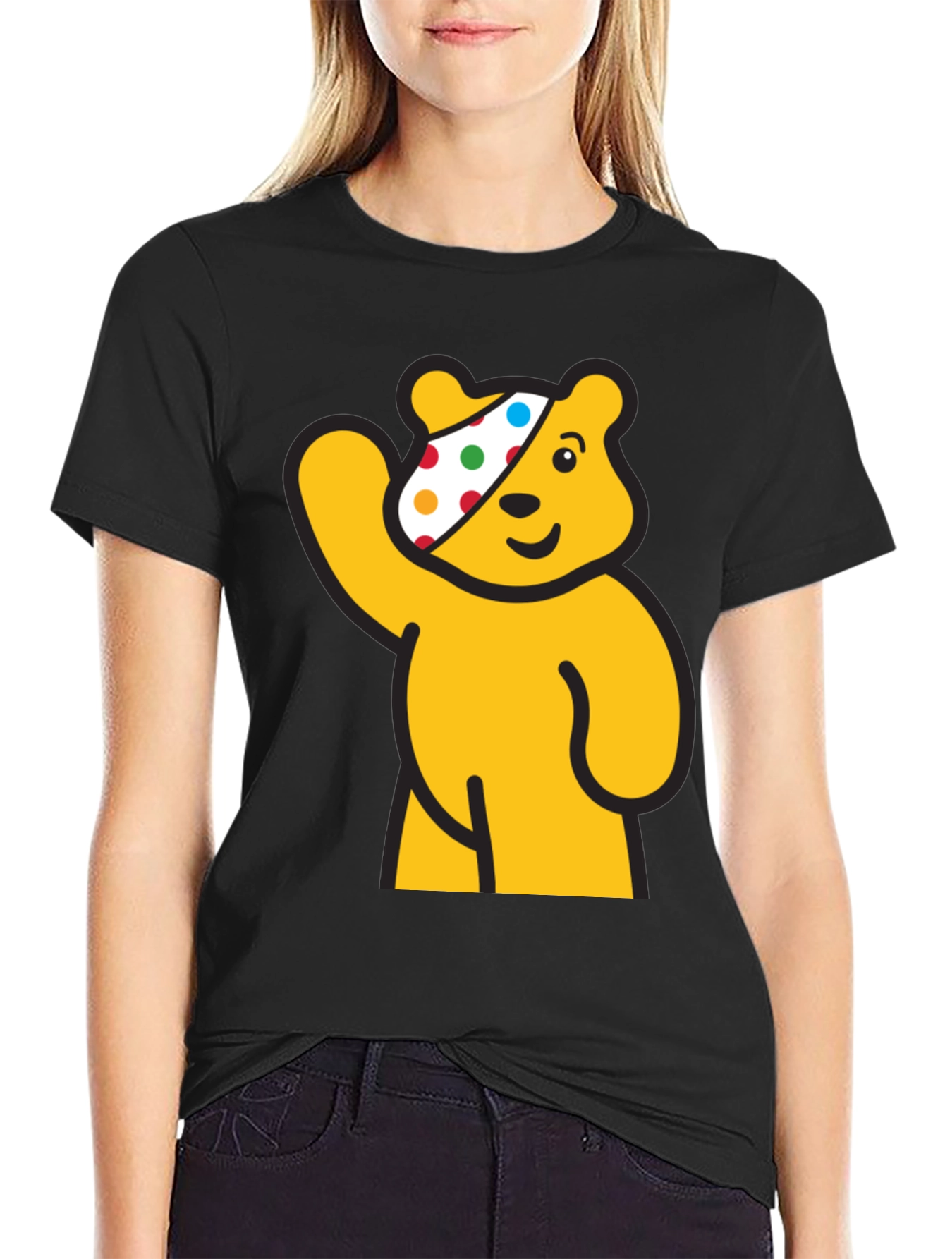Pudsey Bear Graphic Tee - Black