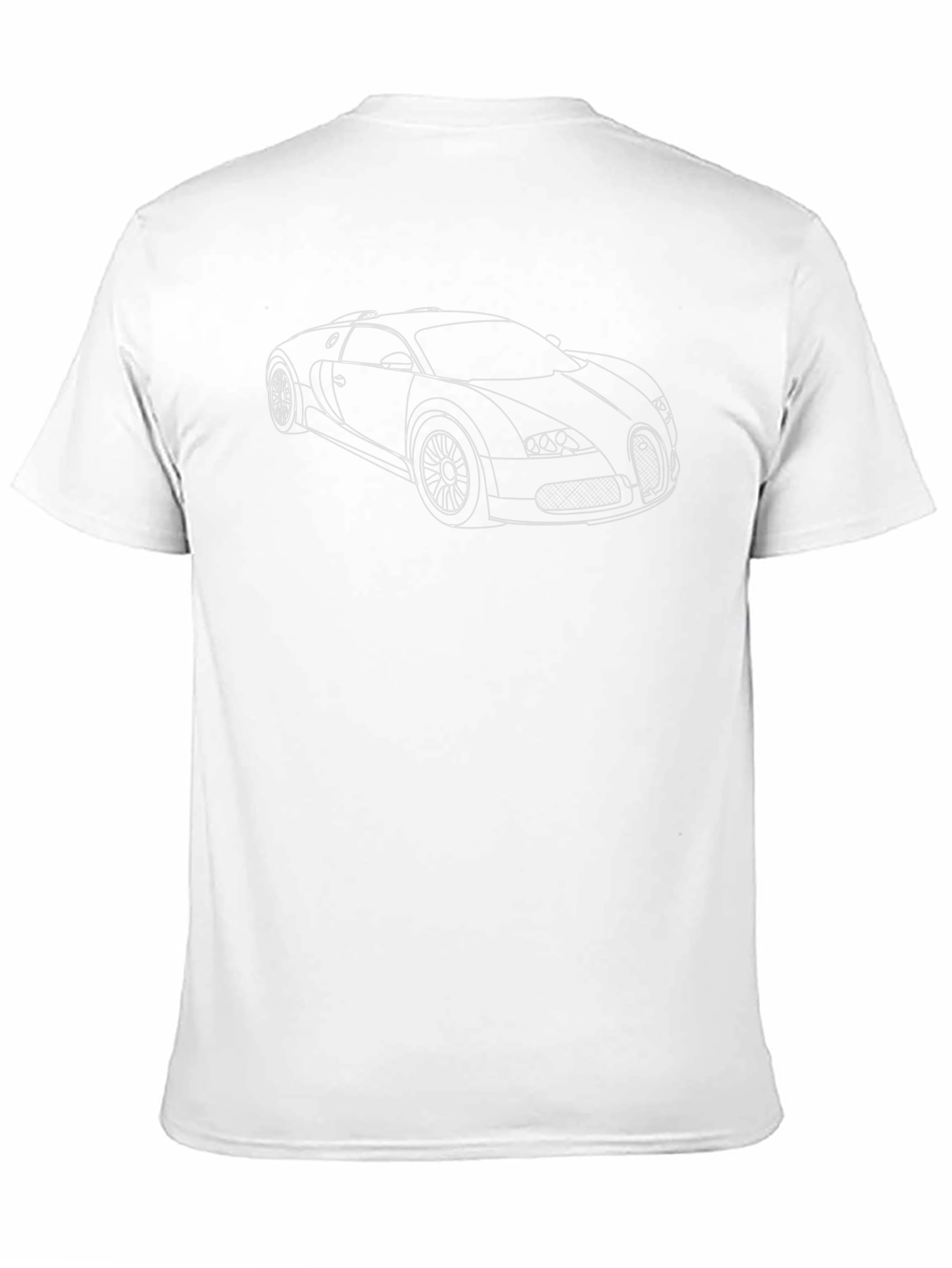 Bugatti Outline Graphic Tee - Modern Car Lover Shirt