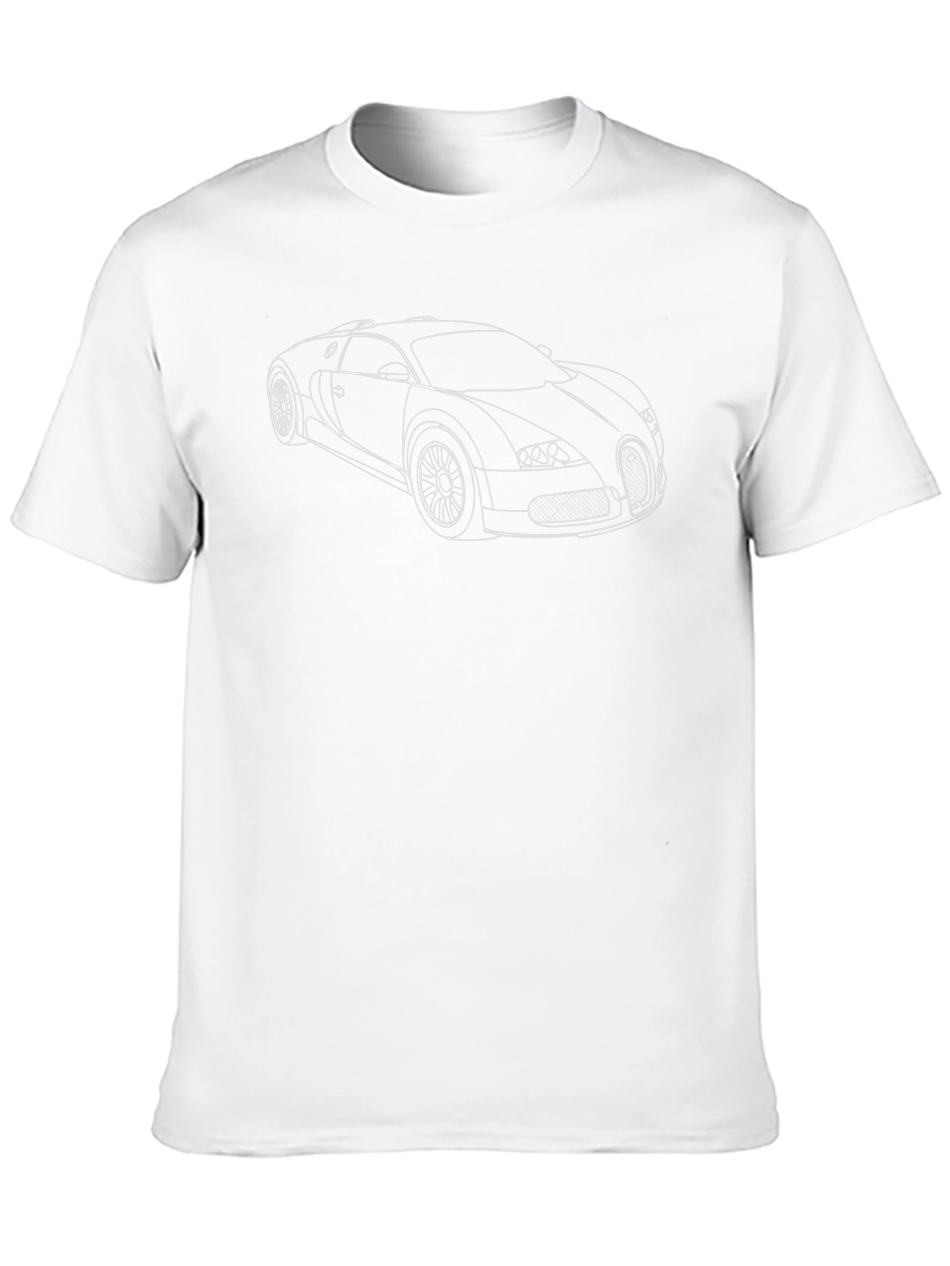 Bugatti Outline Graphic Tee - Modern Car Lover Shirt