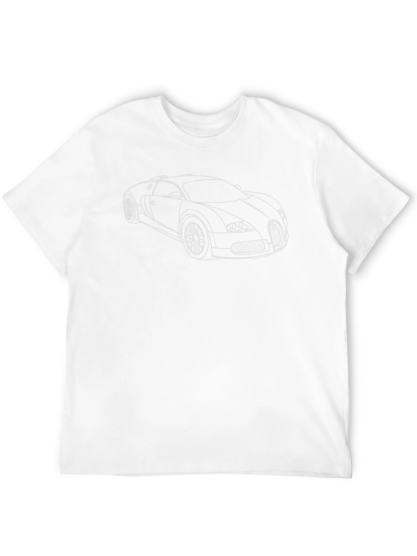 Bugatti Outline Graphic Tee - Modern Car Lover Shirt