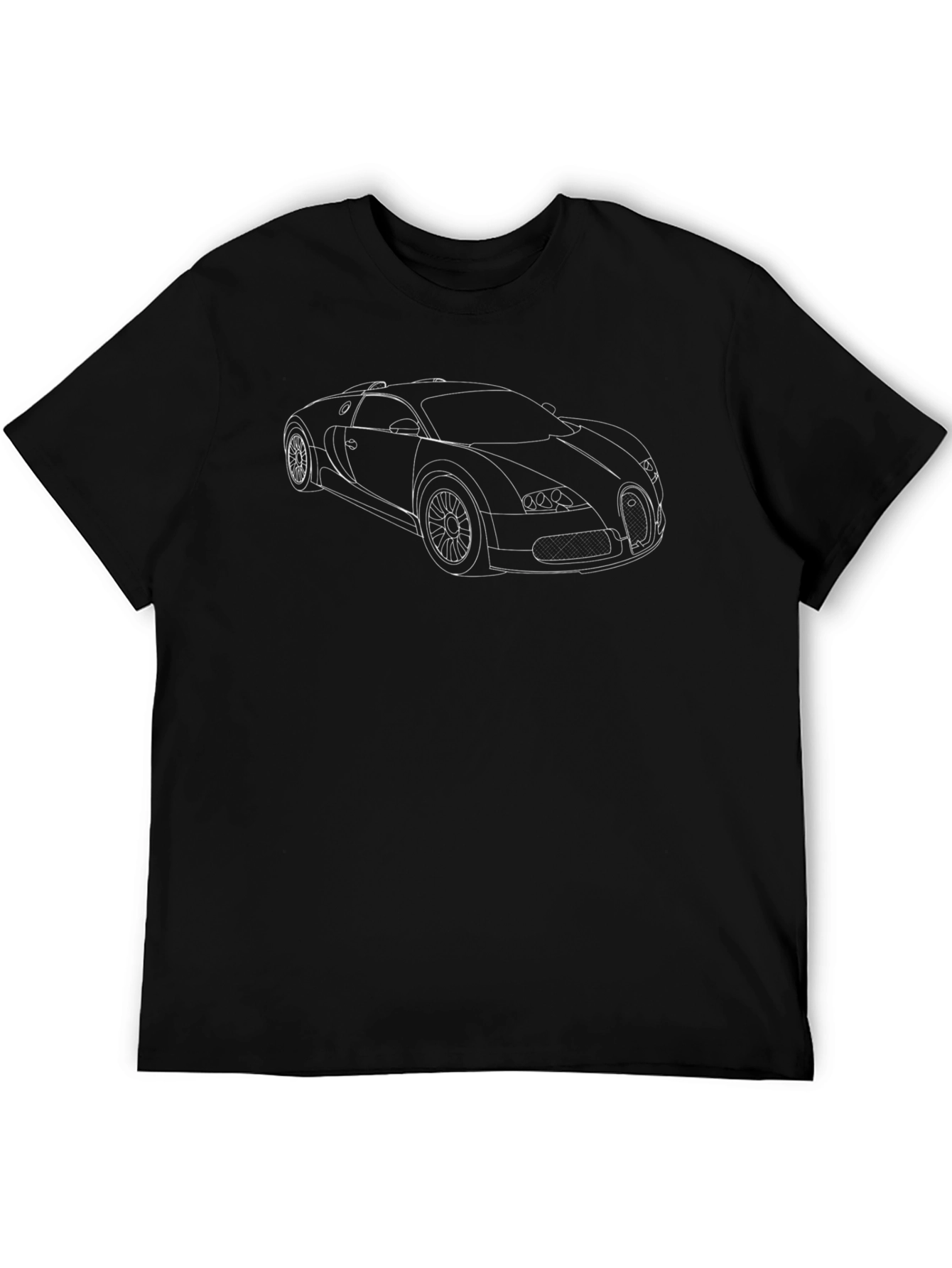 Bugatti Outline Graphic Tee - Modern Car Lover Shirt
