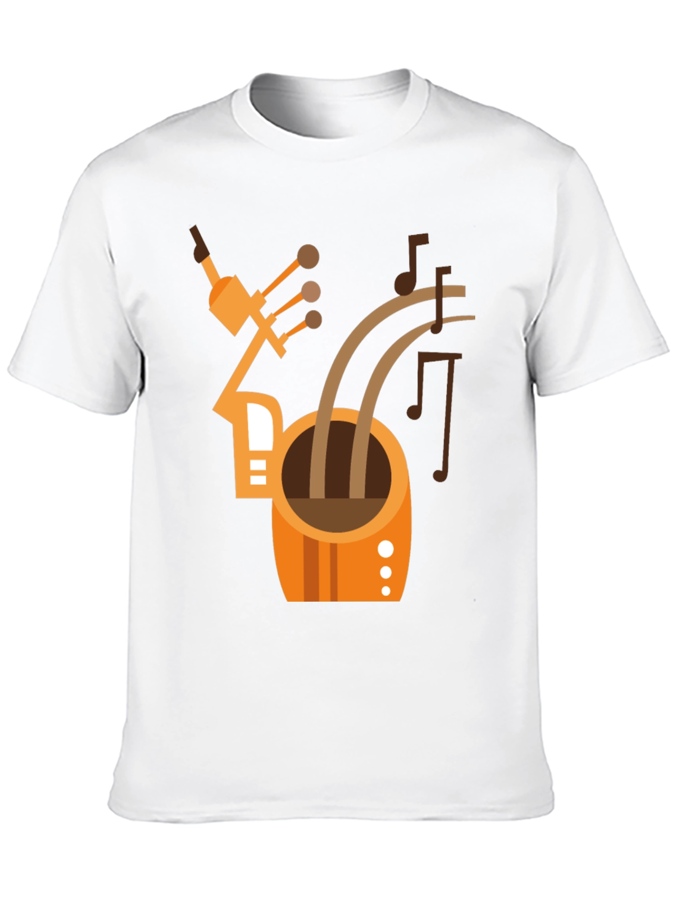 Abstract Musical Instrument T-Shirt - Black