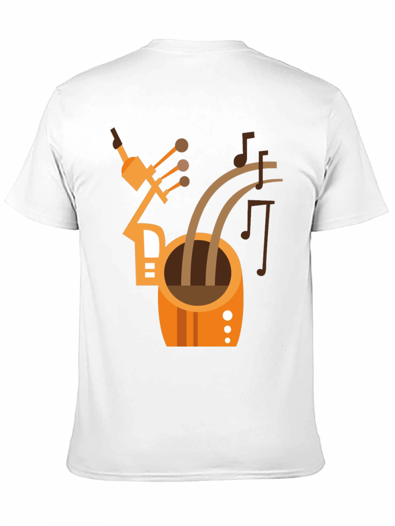 Abstract Musical Instrument T-Shirt - Black