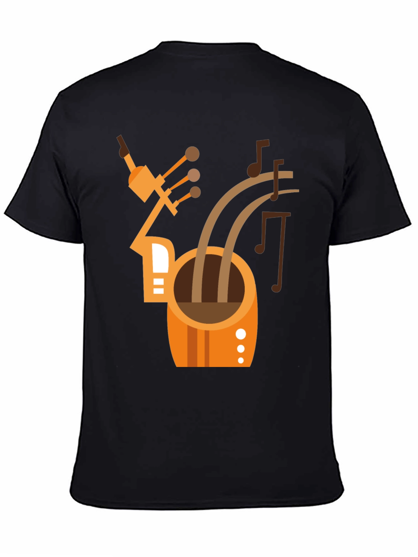 Abstract Musical Instrument T-Shirt - Black