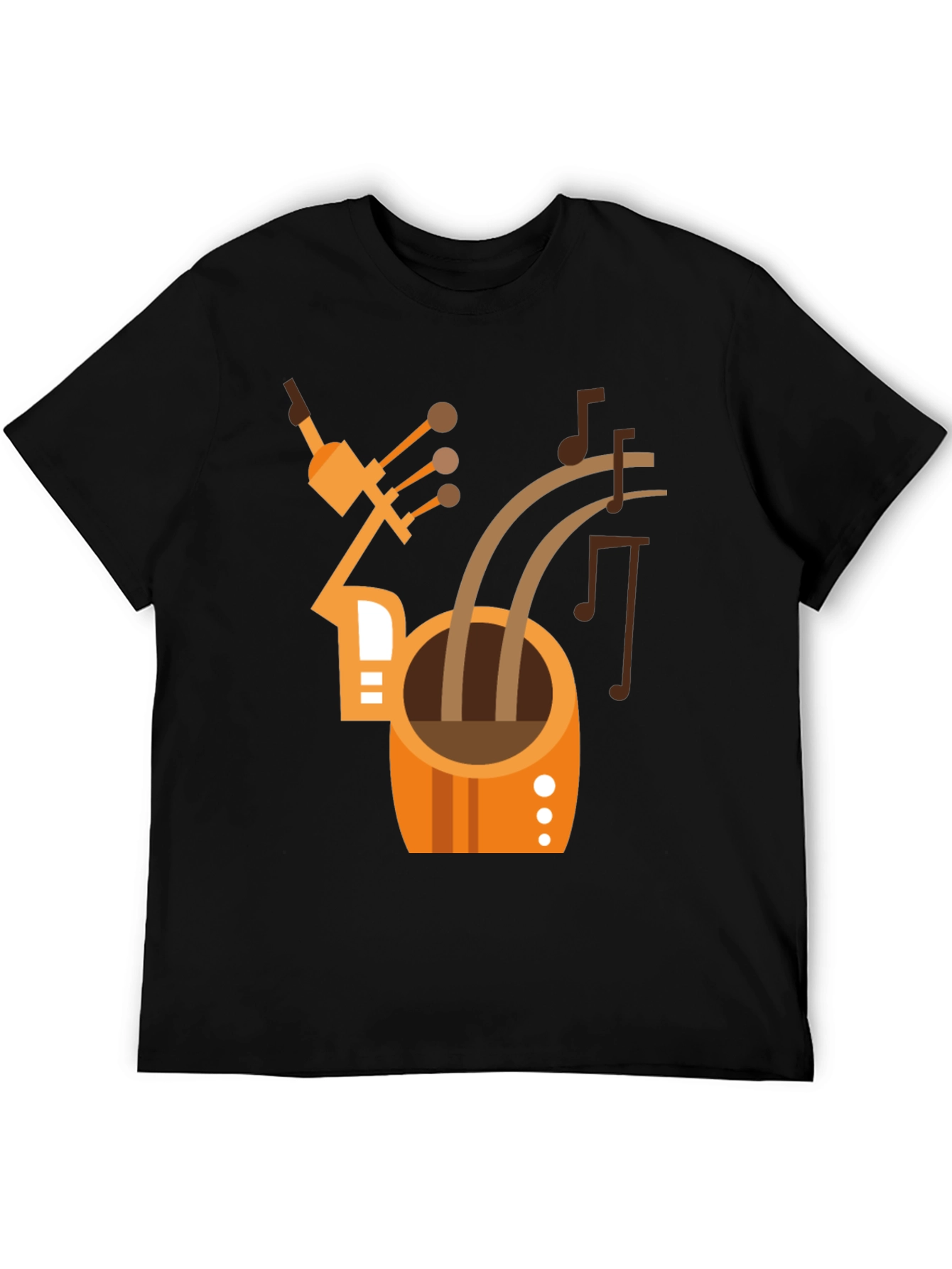 Abstract Musical Instrument T-Shirt - Black