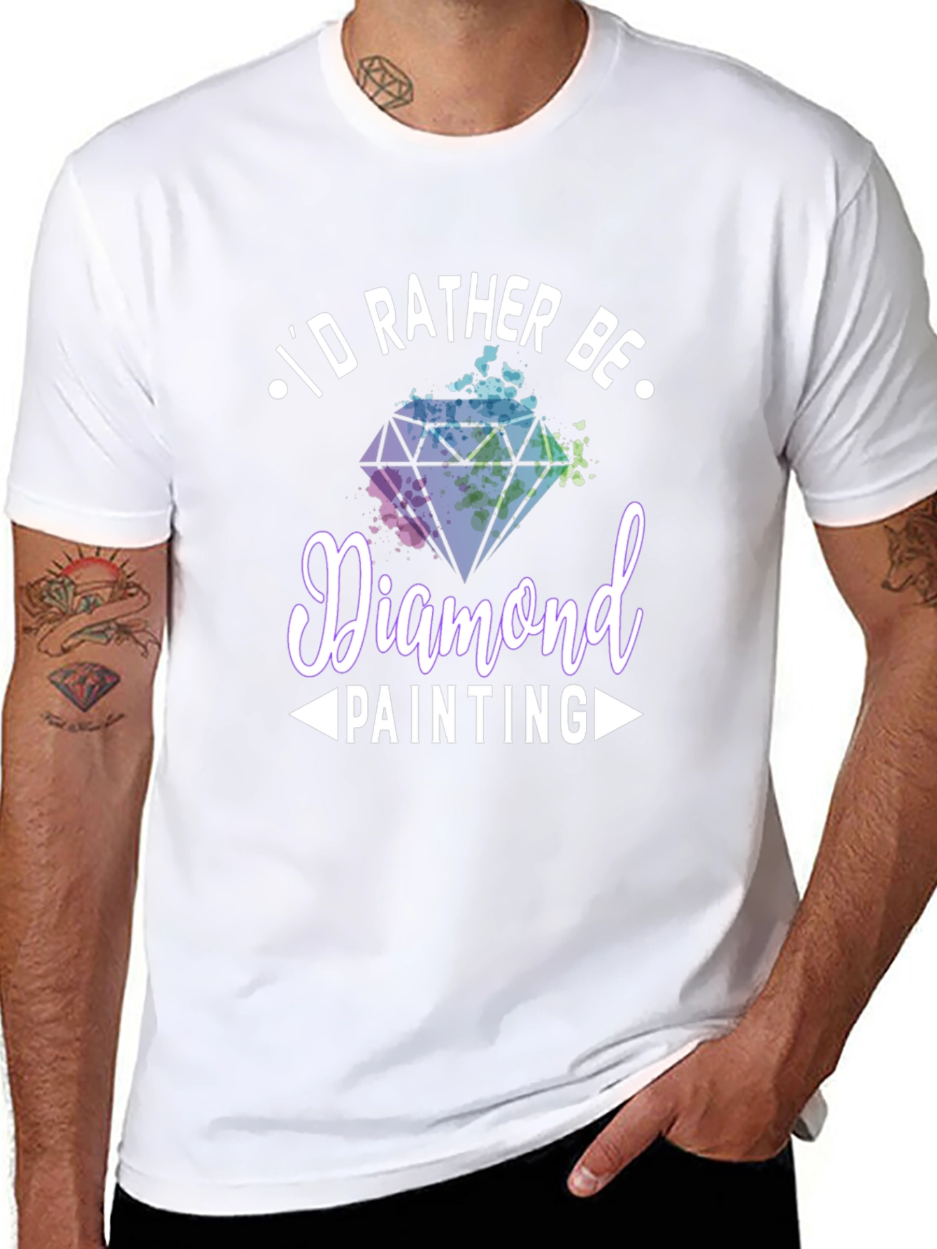 Diamond Painting Hobby T-Shirt - Id Rather Be